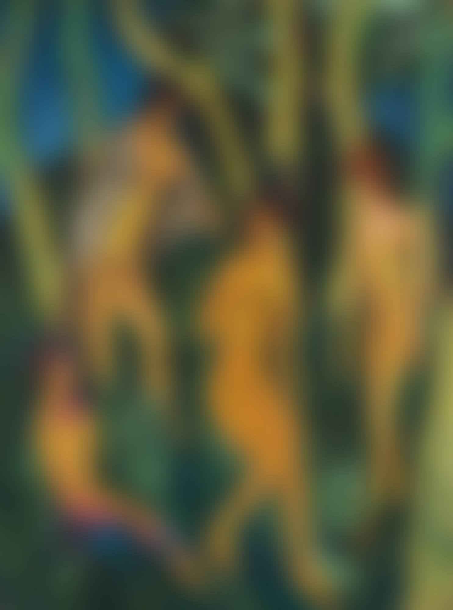 VIER AKTE UNTER BÄUMEN (FOUR NUDES UNDER TREES) (preview)