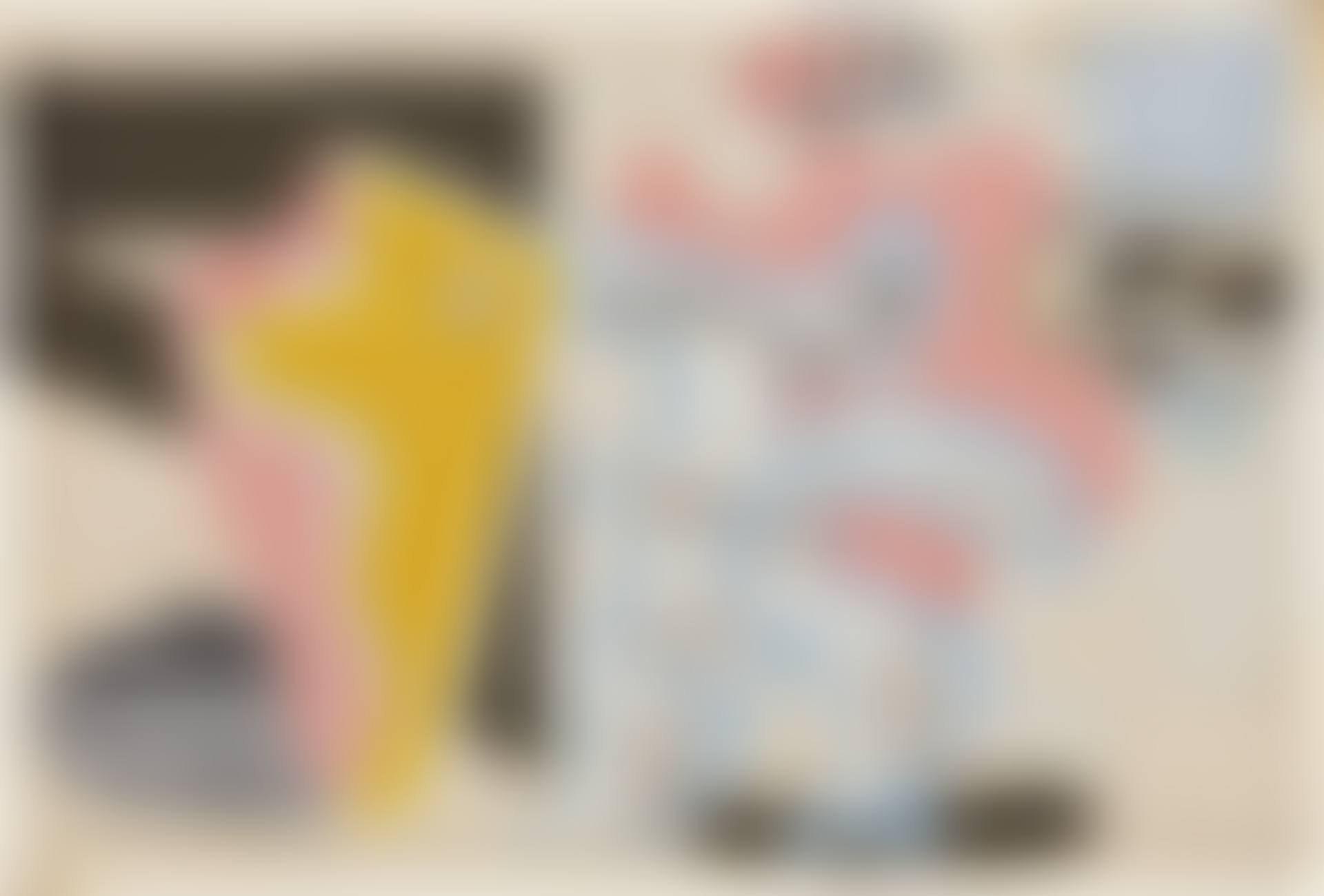 Composition from the series Deux figures au tronc d'arbre jaune (preview)