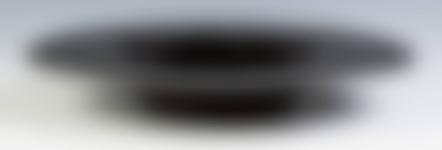 Steuben Mirror Black Centerpiece with Acid Etched Floral Design (preview)