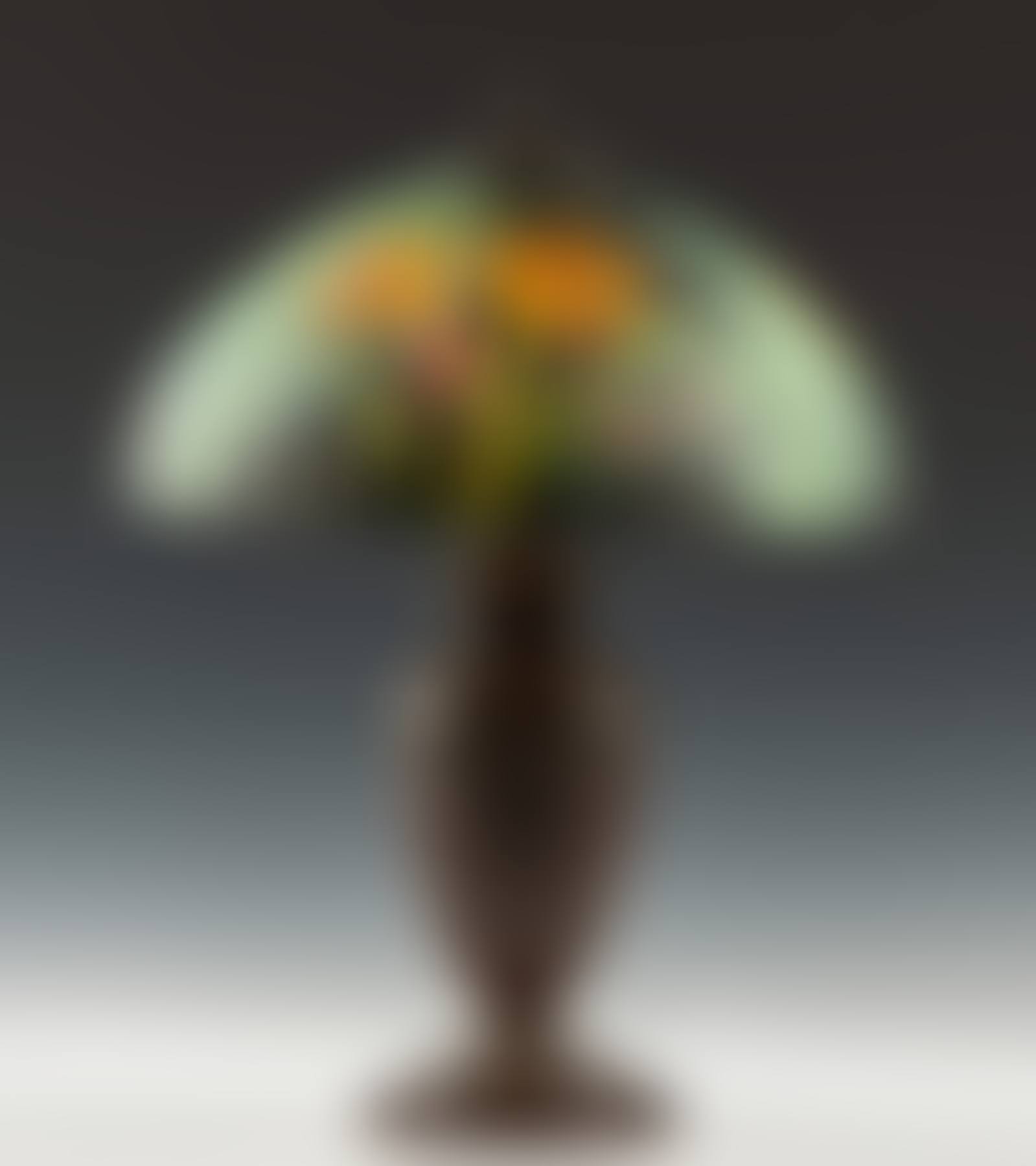 Reverse Painted Daffodil Lamp (preview)