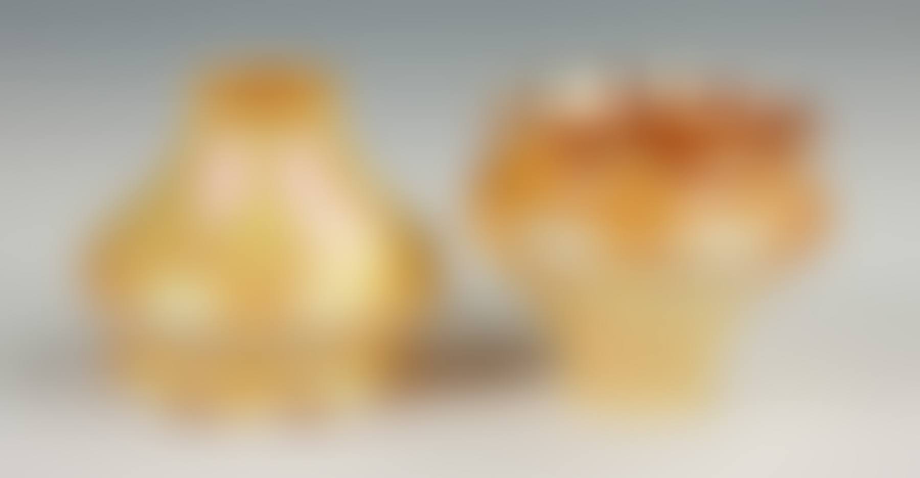 Pair of Steuben Gold Iridescent Art Glass Shades (preview)