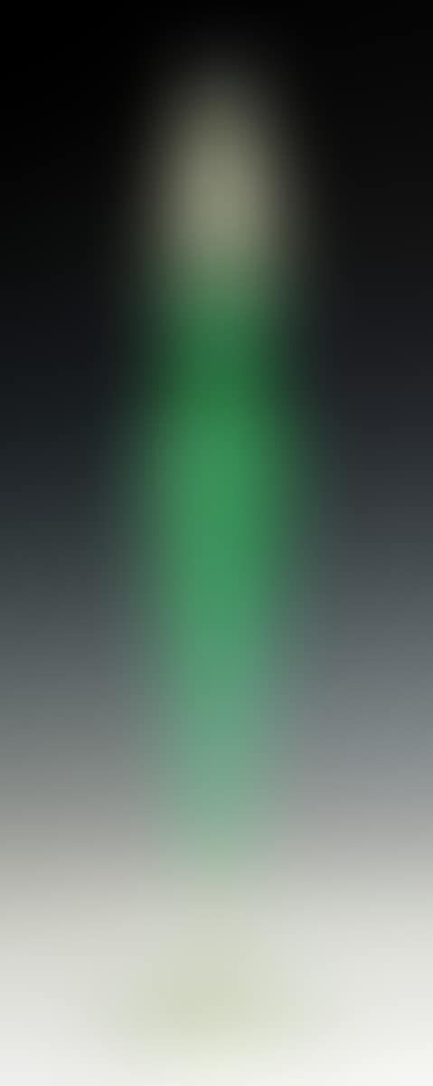 Steuben Jade Green & Alabaster Vase w/Unusual Art Glass Top (preview)