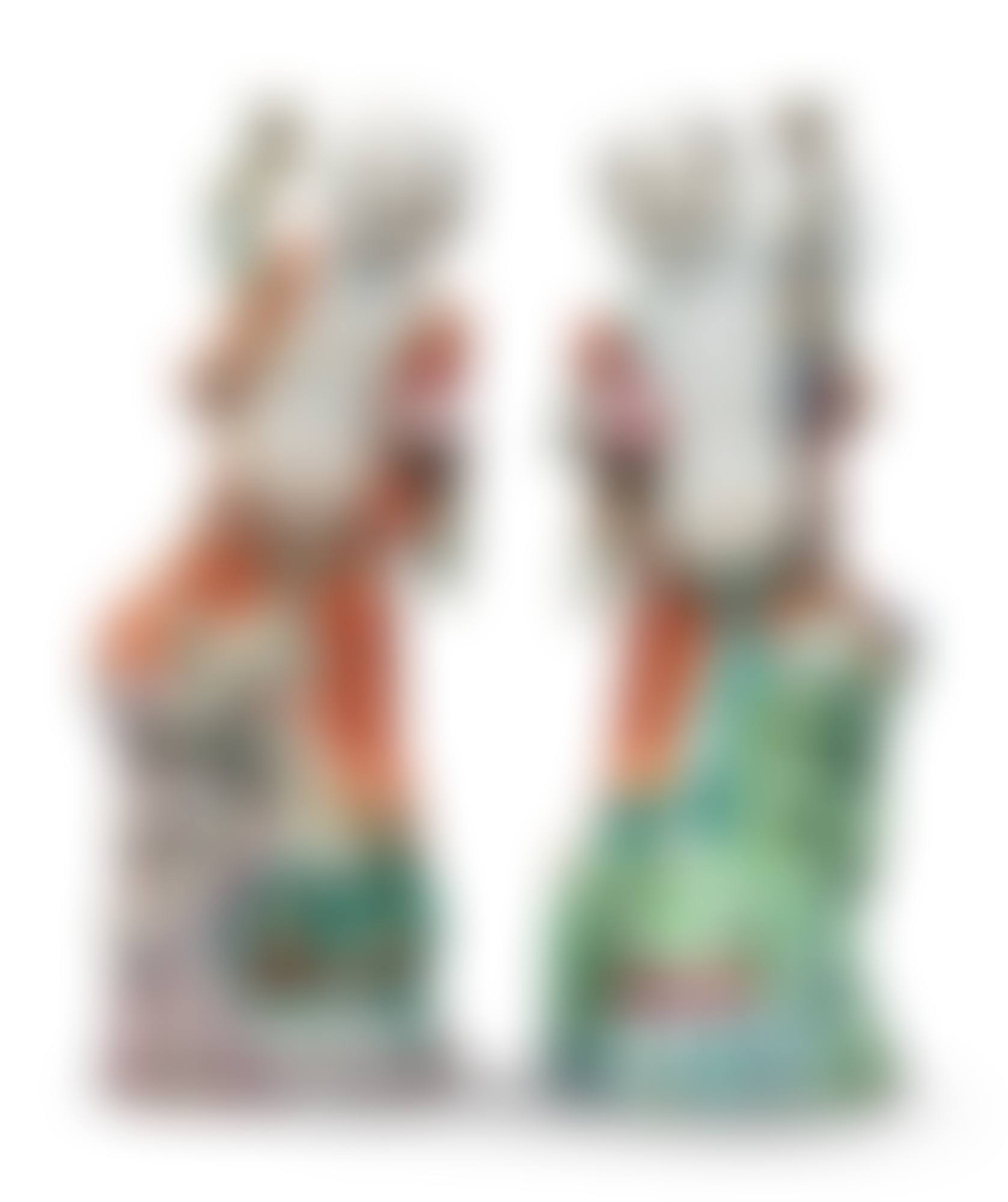 Two Rare Chinese Export Famille-rose Figures of Liuhai Qing Dynasty, Qianlong Period (preview)