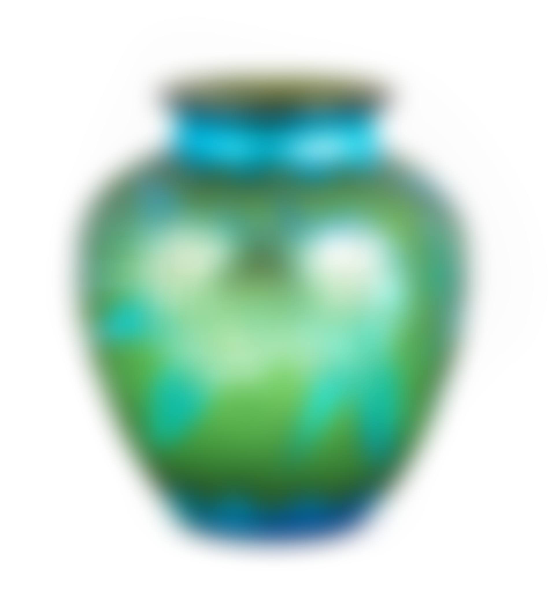 Steuben Blue Aurene Over Pomona Green Acid Cutback Vase (preview)