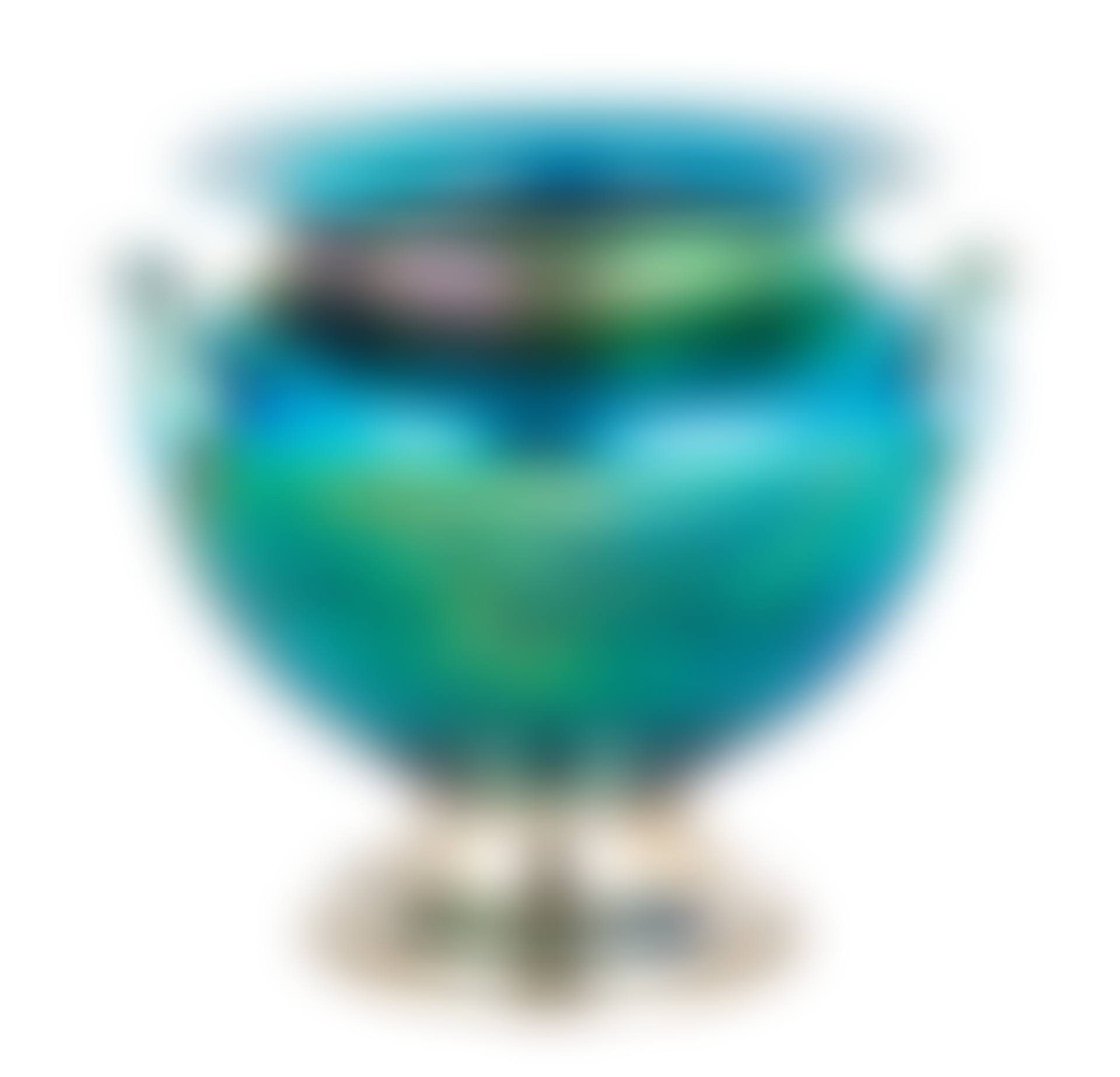 Steuben Blue Aurene Three Handled Vase (preview)