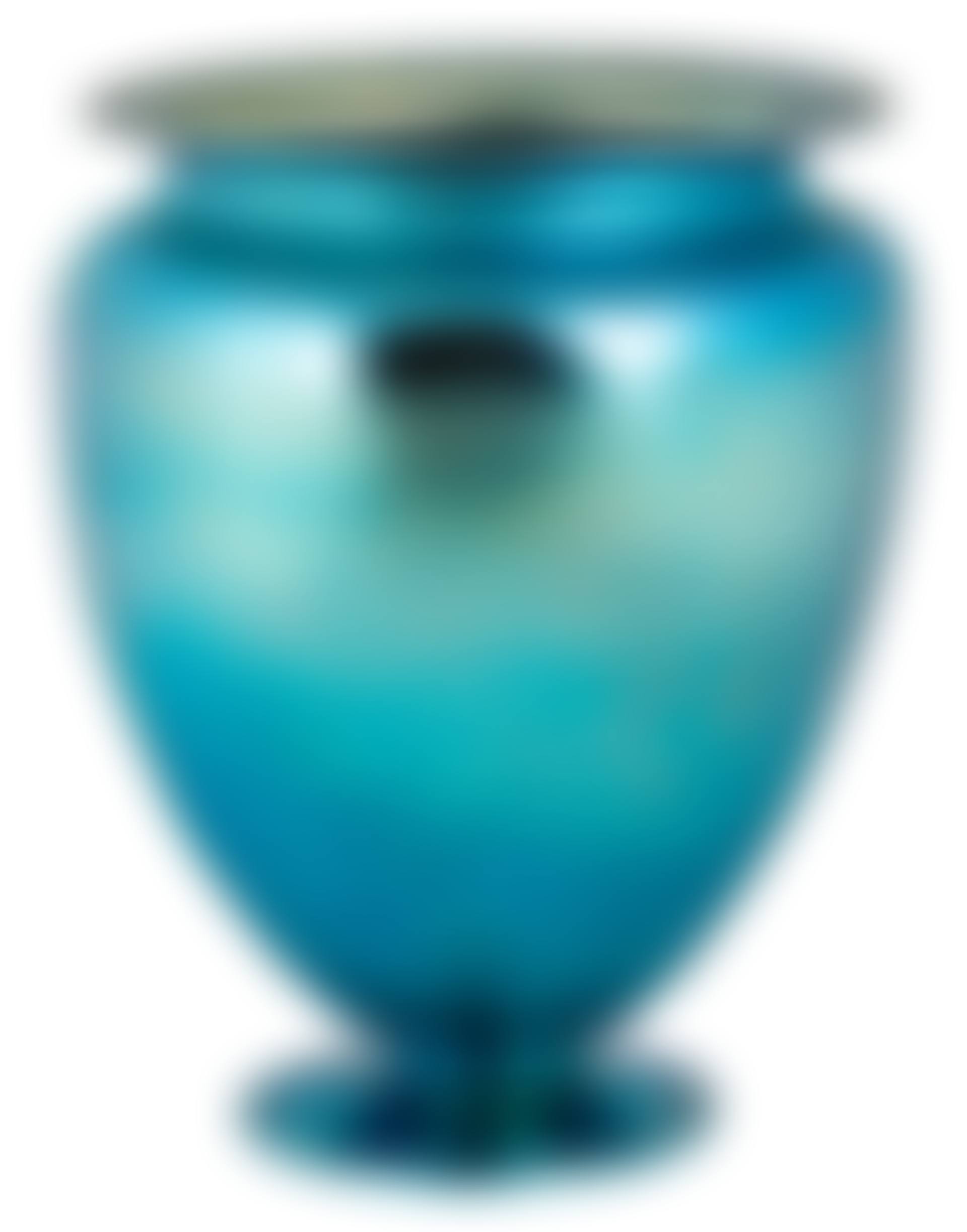 Large Steuben Blue Aurene Vase with Etched Rim (preview)
