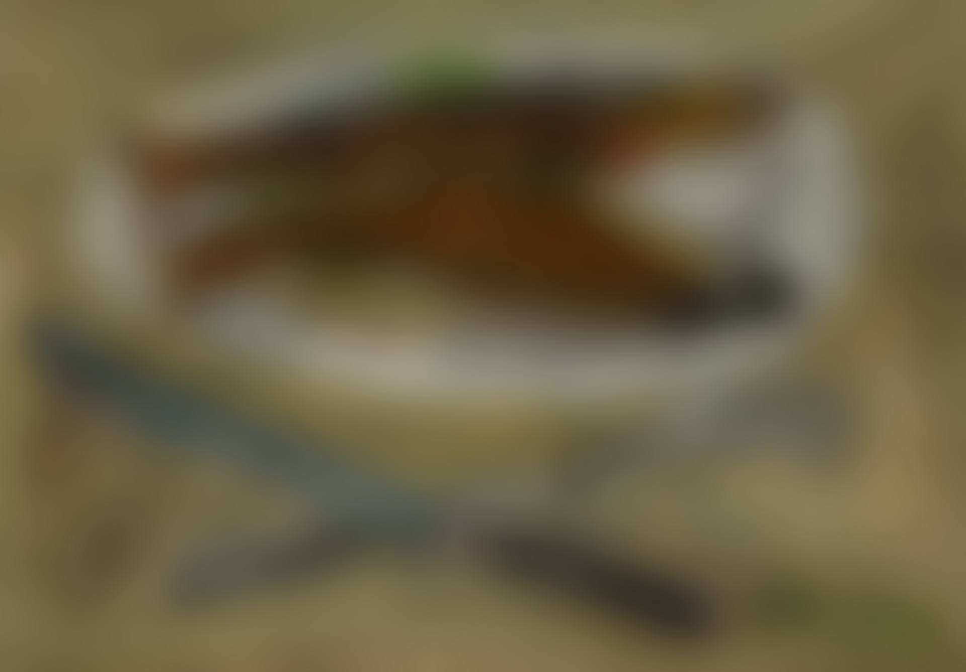 Nature morte, poissons, fourchette et couteau (preview)