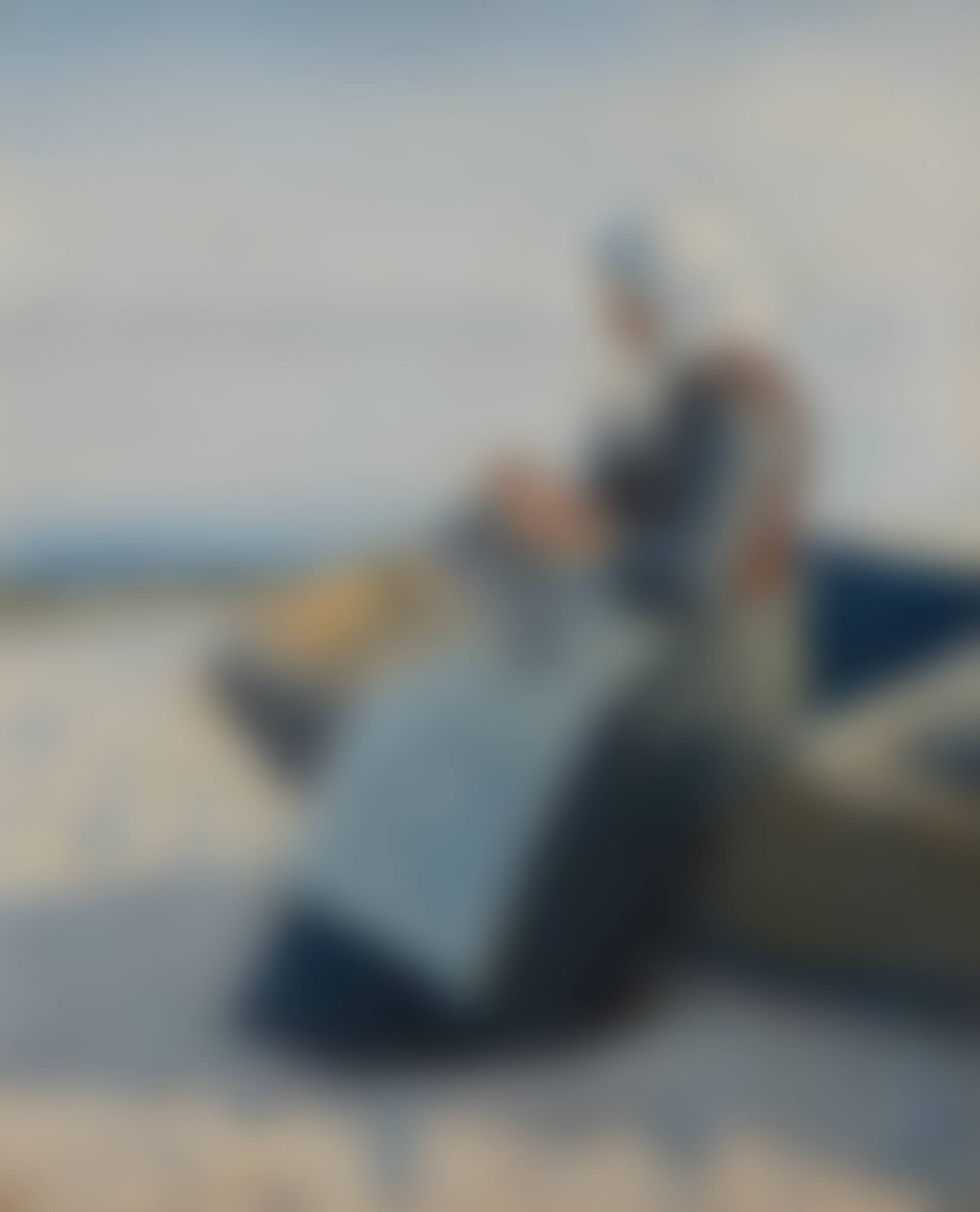 Fisherman"s Wife Knitting on Skagen Beach (Strikkende fiskerkone på stranden) (preview)