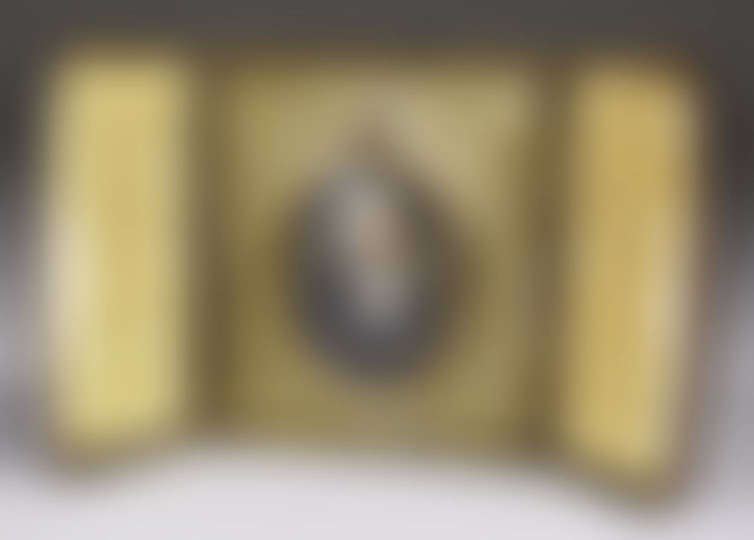 Miniature painting on ivory - Shoulder length portrait of an elderly cleric (preview)