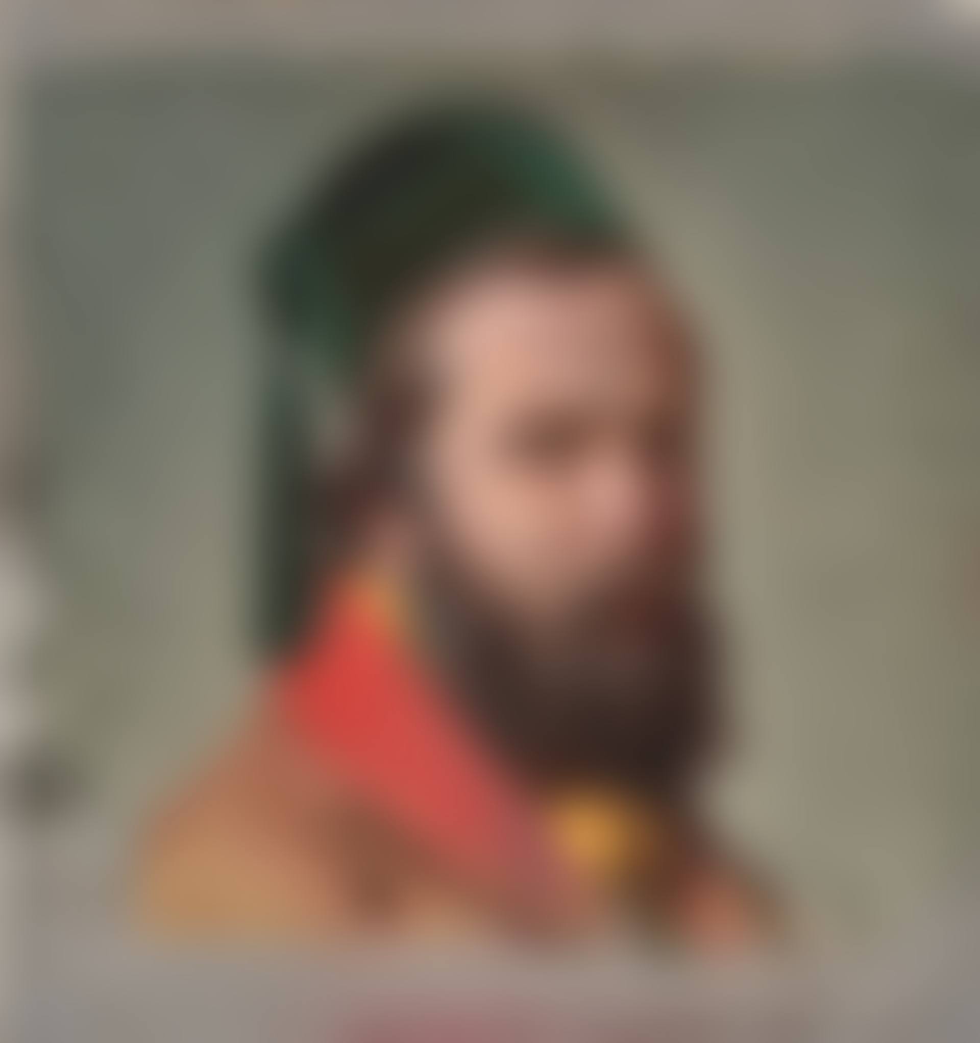 Portrait d"homme barbu au bonnet (preview)