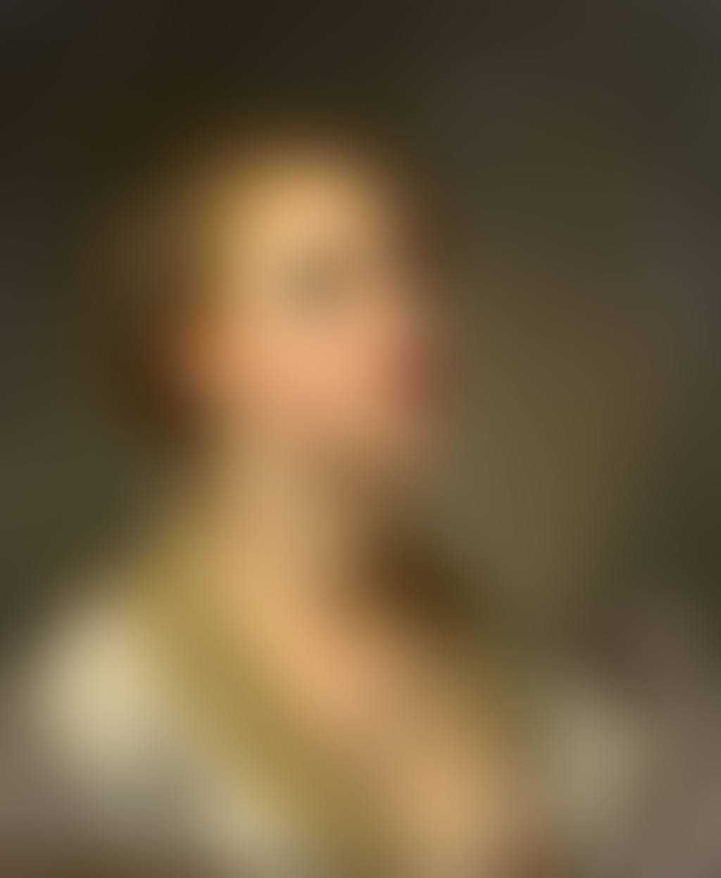 Thoughful young woman with bare breast (preview)