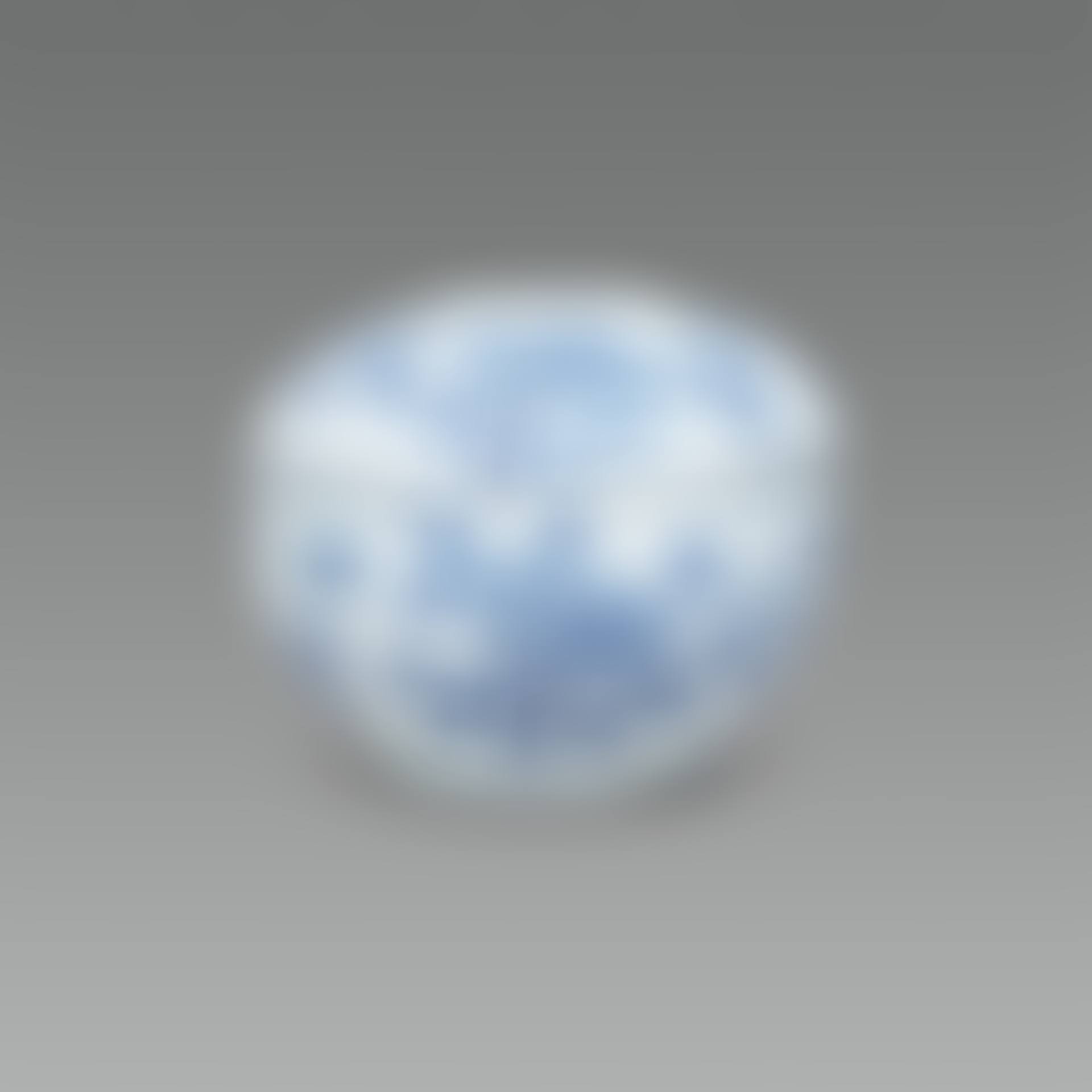 White Porcelain Case with Peony Design in Underglaze Cobalt Blue (preview)