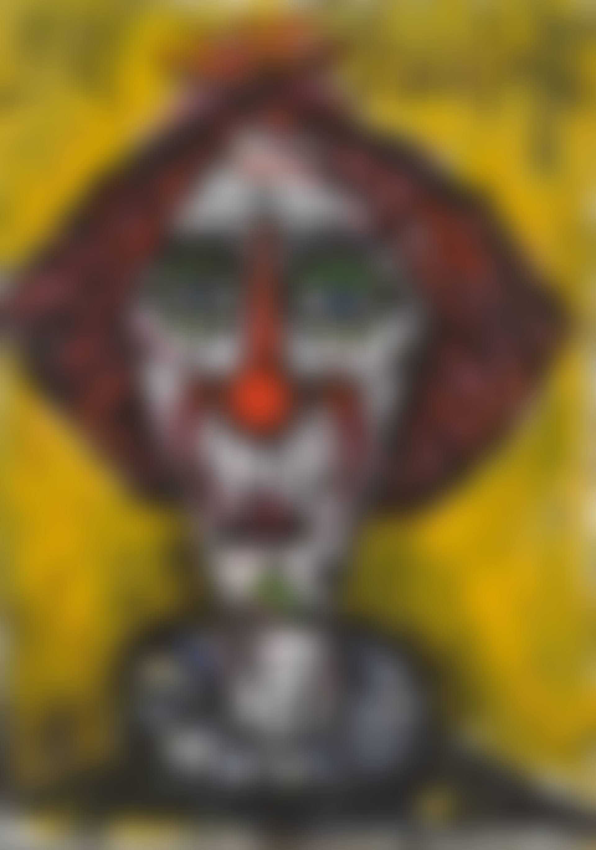 Tête de clown fond jaune (preview)