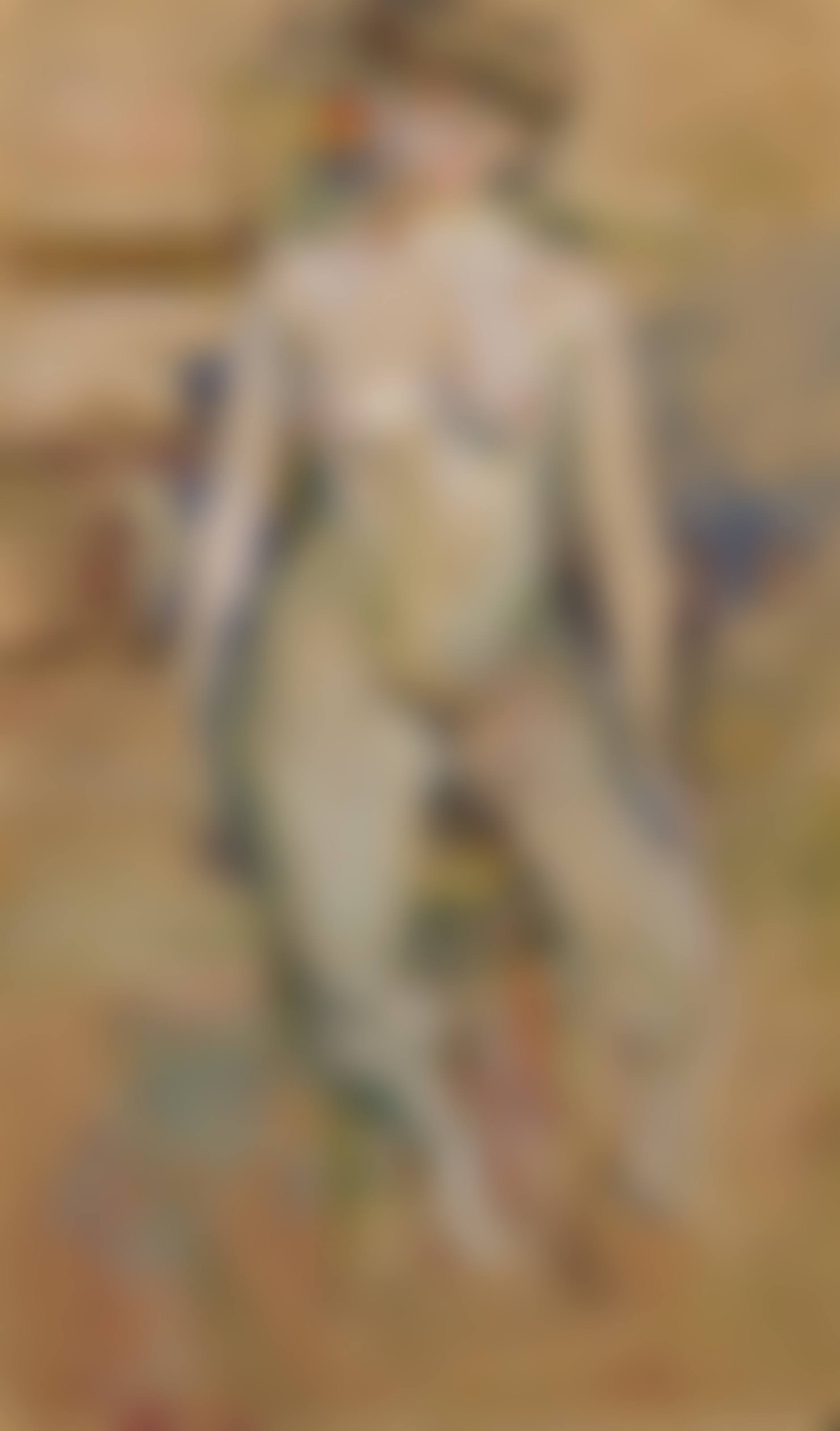 Femme nue assise sur un tabouret (preview)