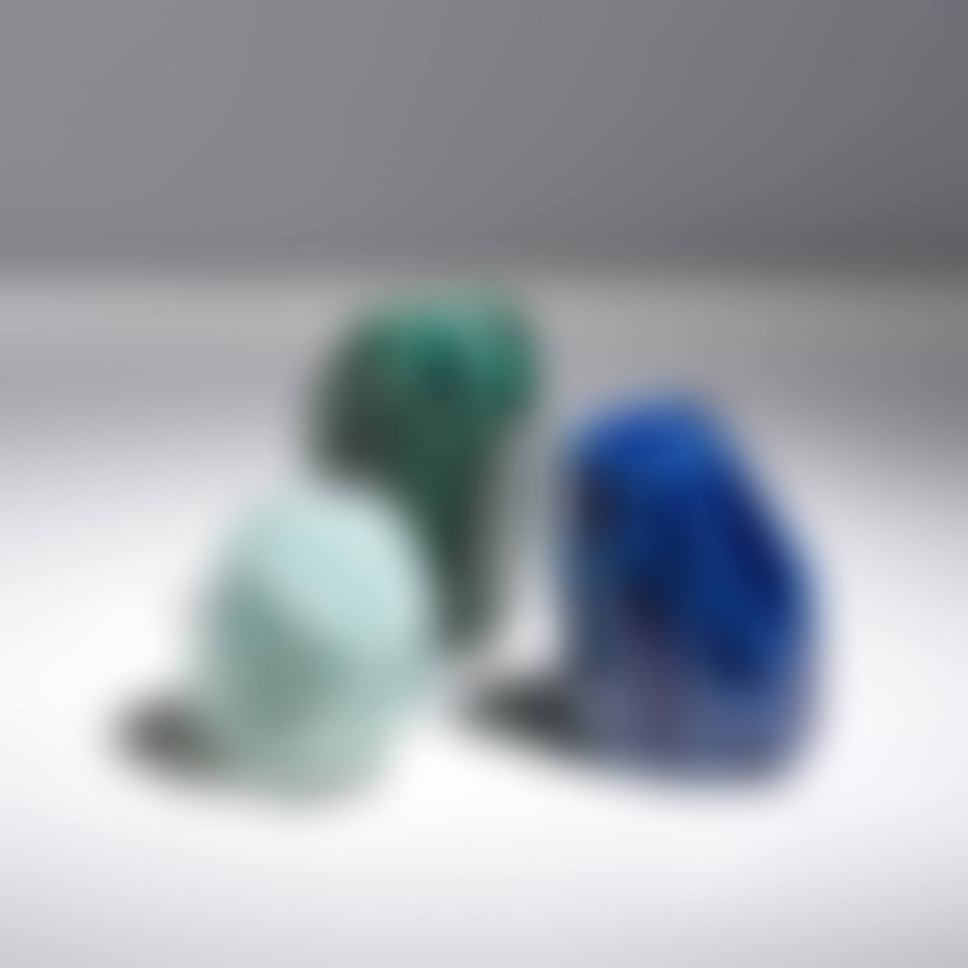 Ensemble de trois sculptures Roches (preview)