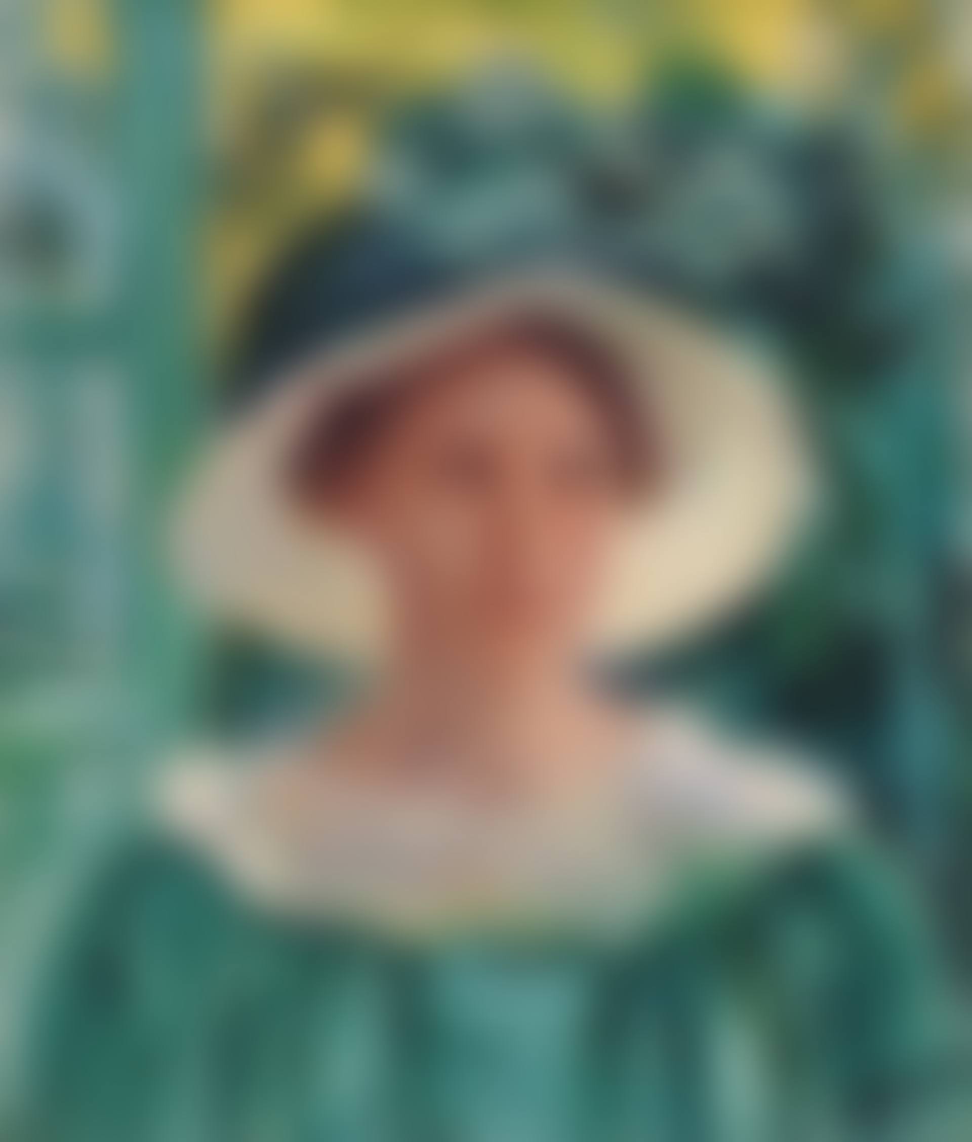 Young Woman in Green, Outdoors in the Sun (preview)