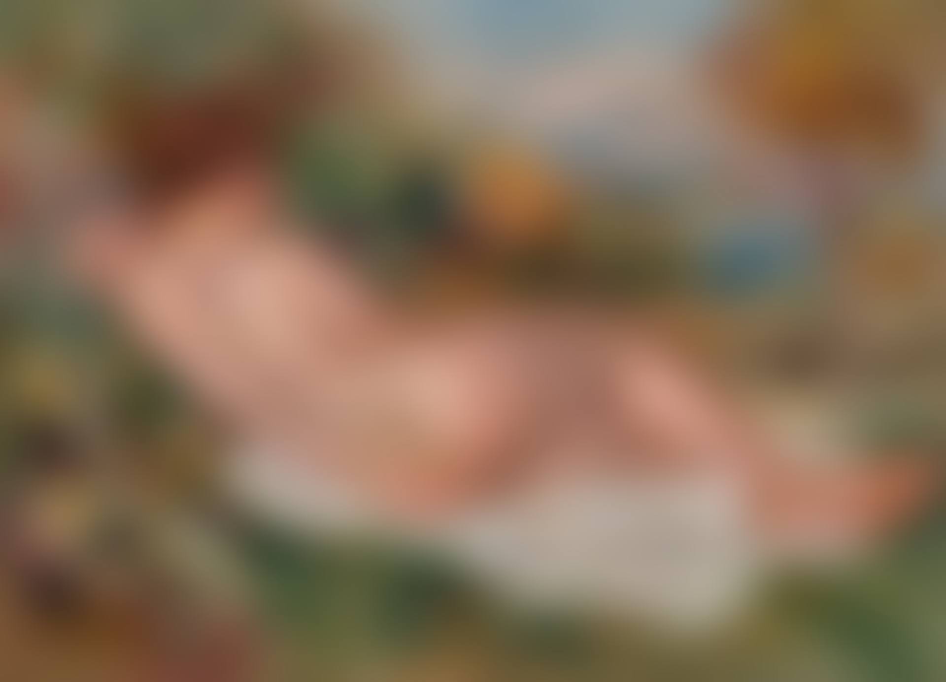 Femme nue couchée dans un paysage (preview)