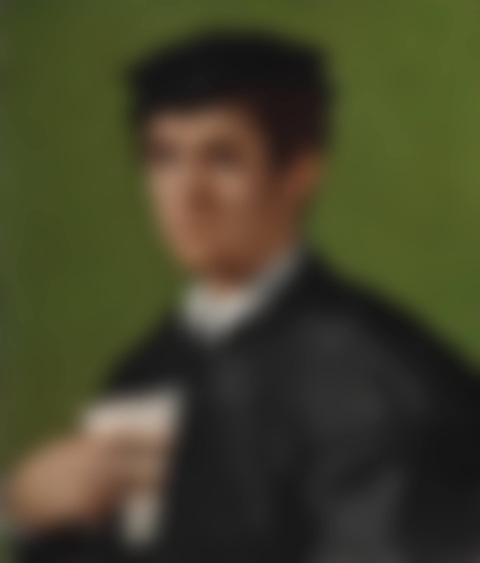 Portrait of a man, half-length, in a black cap and doublet, holding a sheet of music (preview)