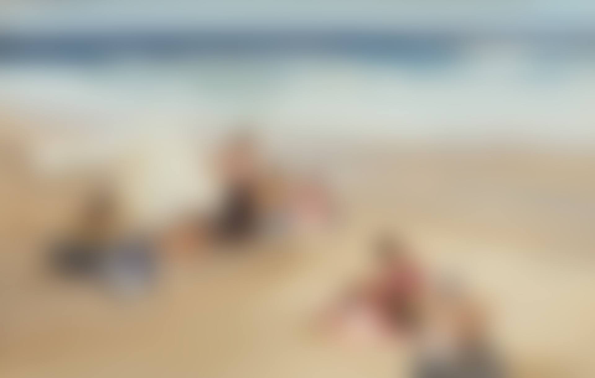 SPANISH GYPSY GIRLS ON THE BEACH AT ZARAUZ (preview)