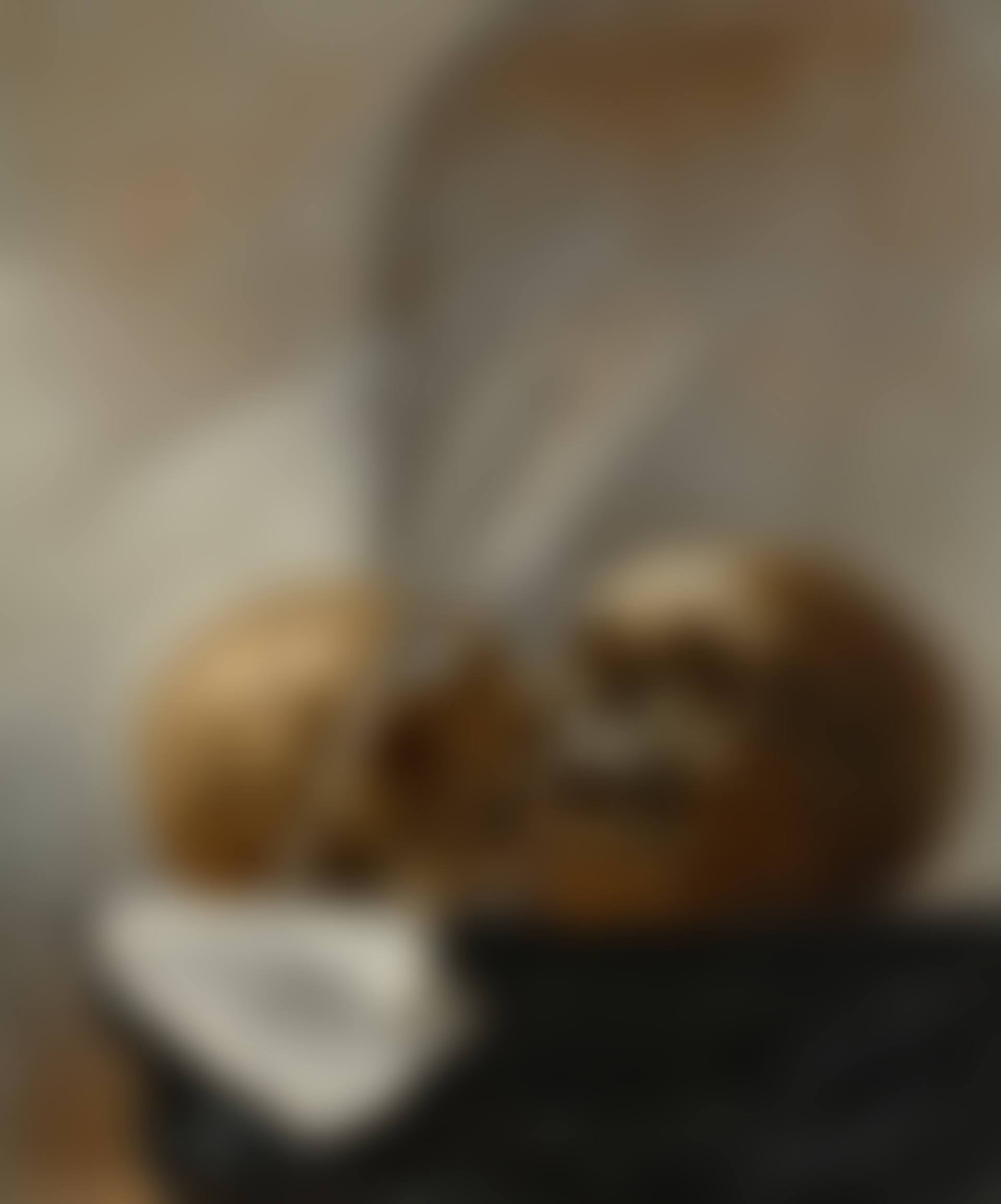 Two skulls with a quill and paper on a marble ledge (preview)
