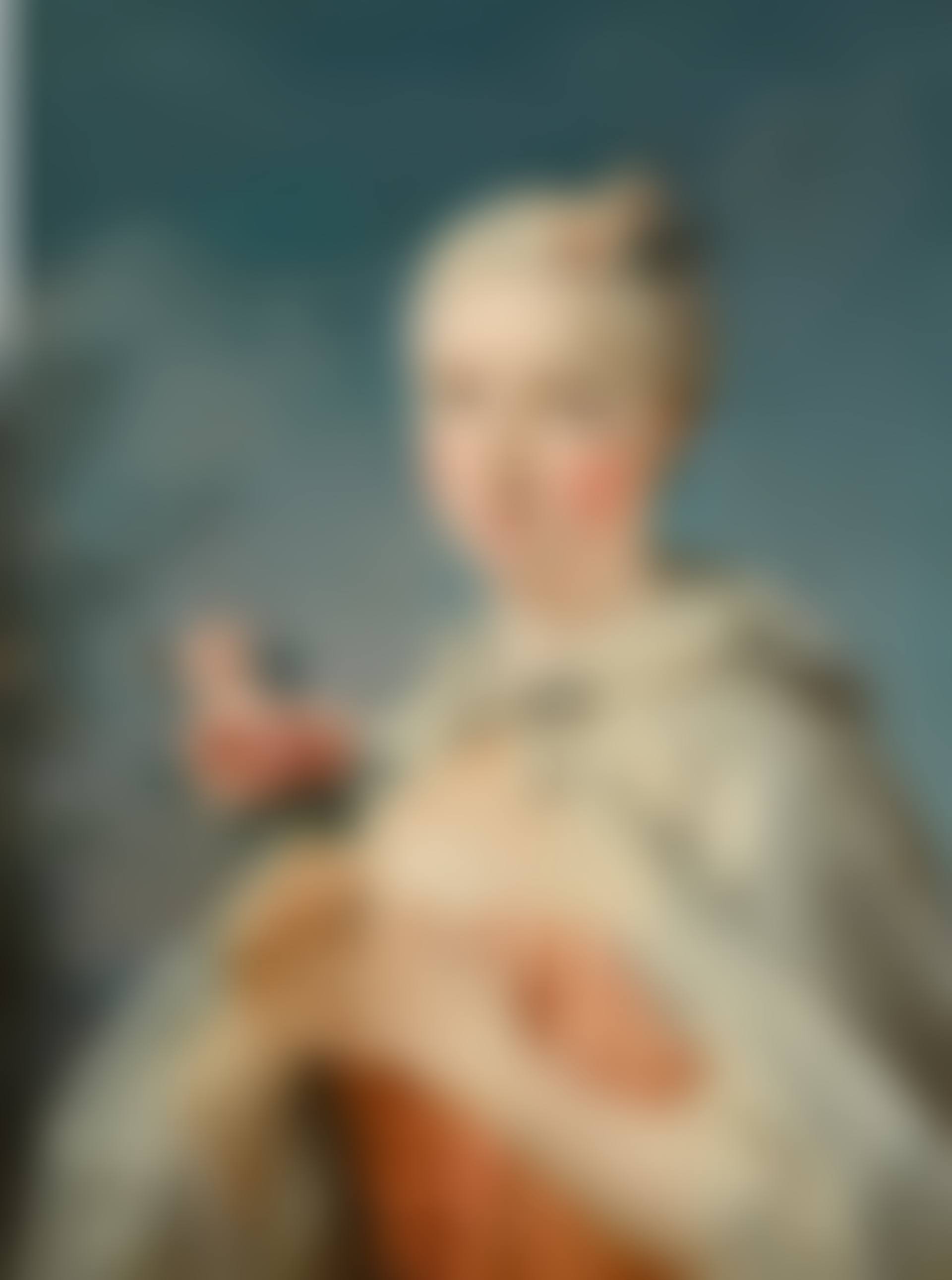 Portrait of a lady holding roses (preview)