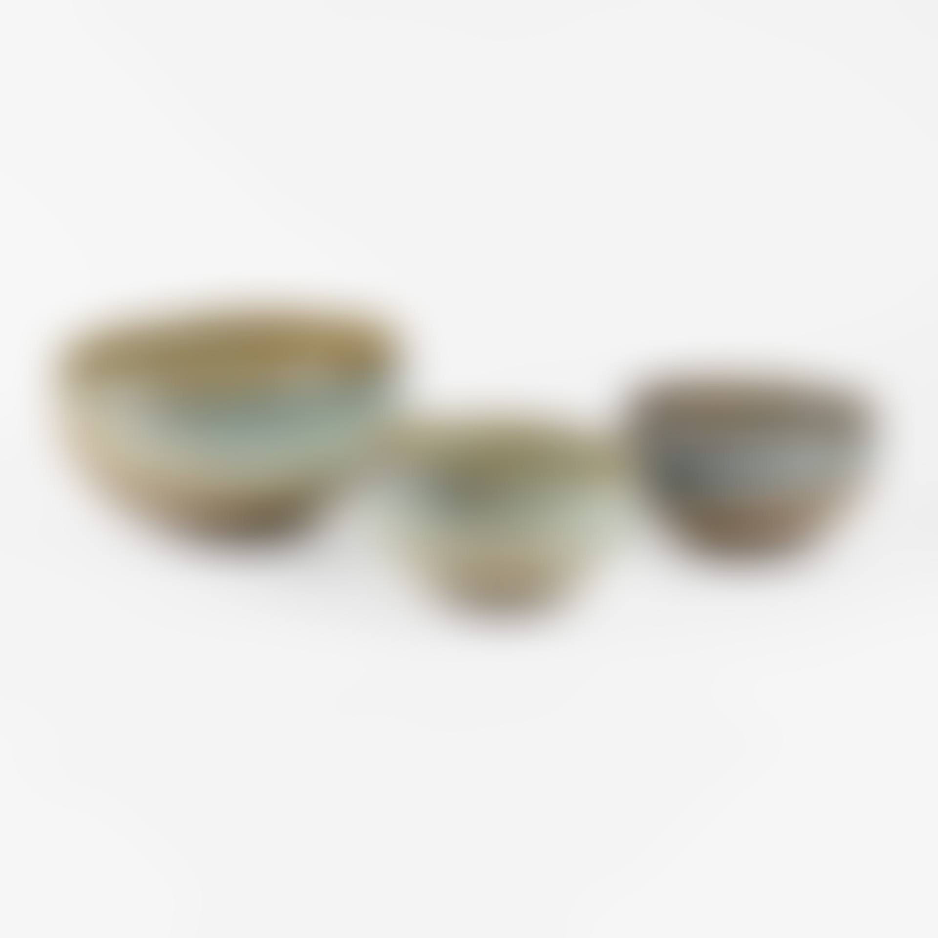 Three multicolored glazed earthenware bowls (preview)