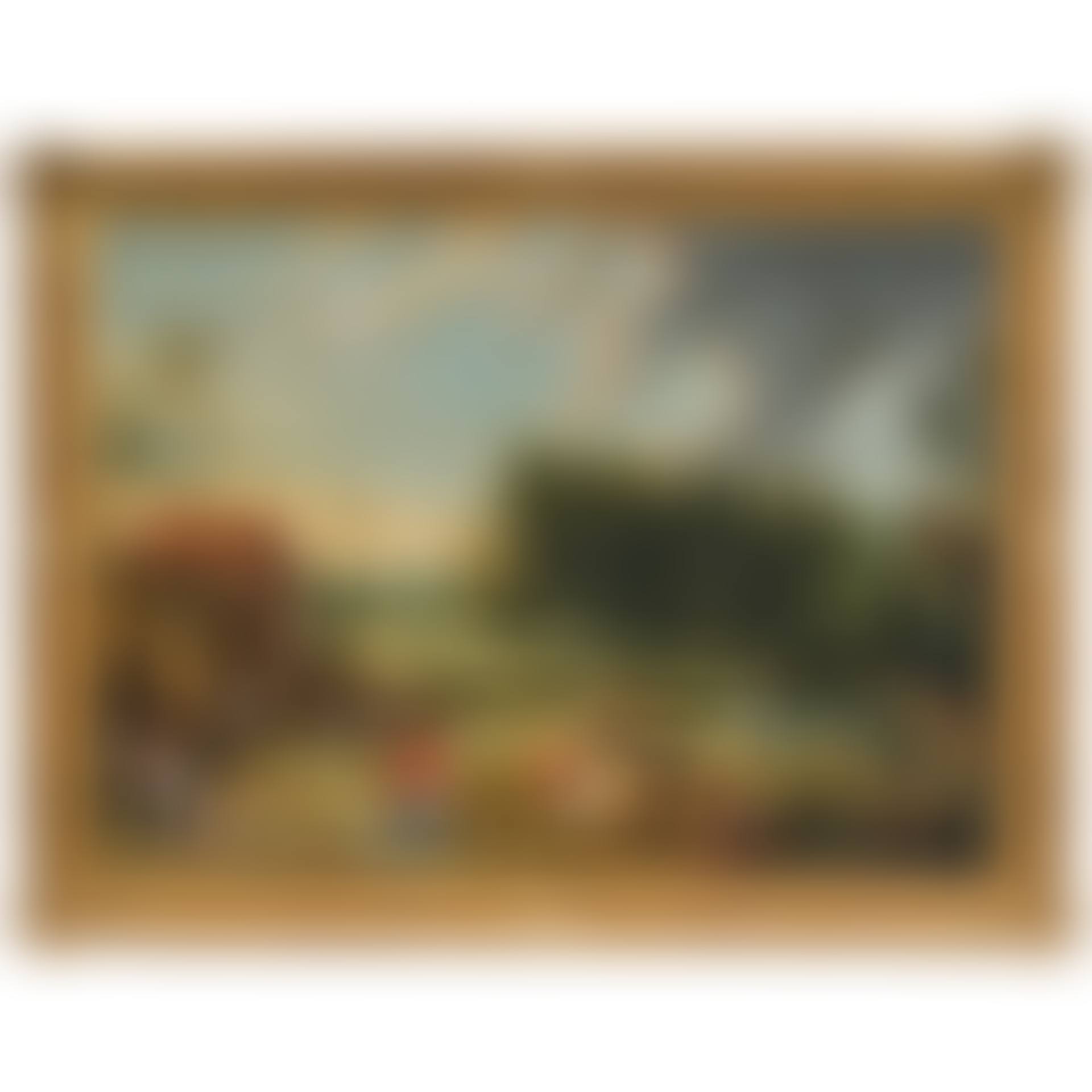 A River Landscape with Peasants, Cows, a Shepherd, and Travelers (preview)