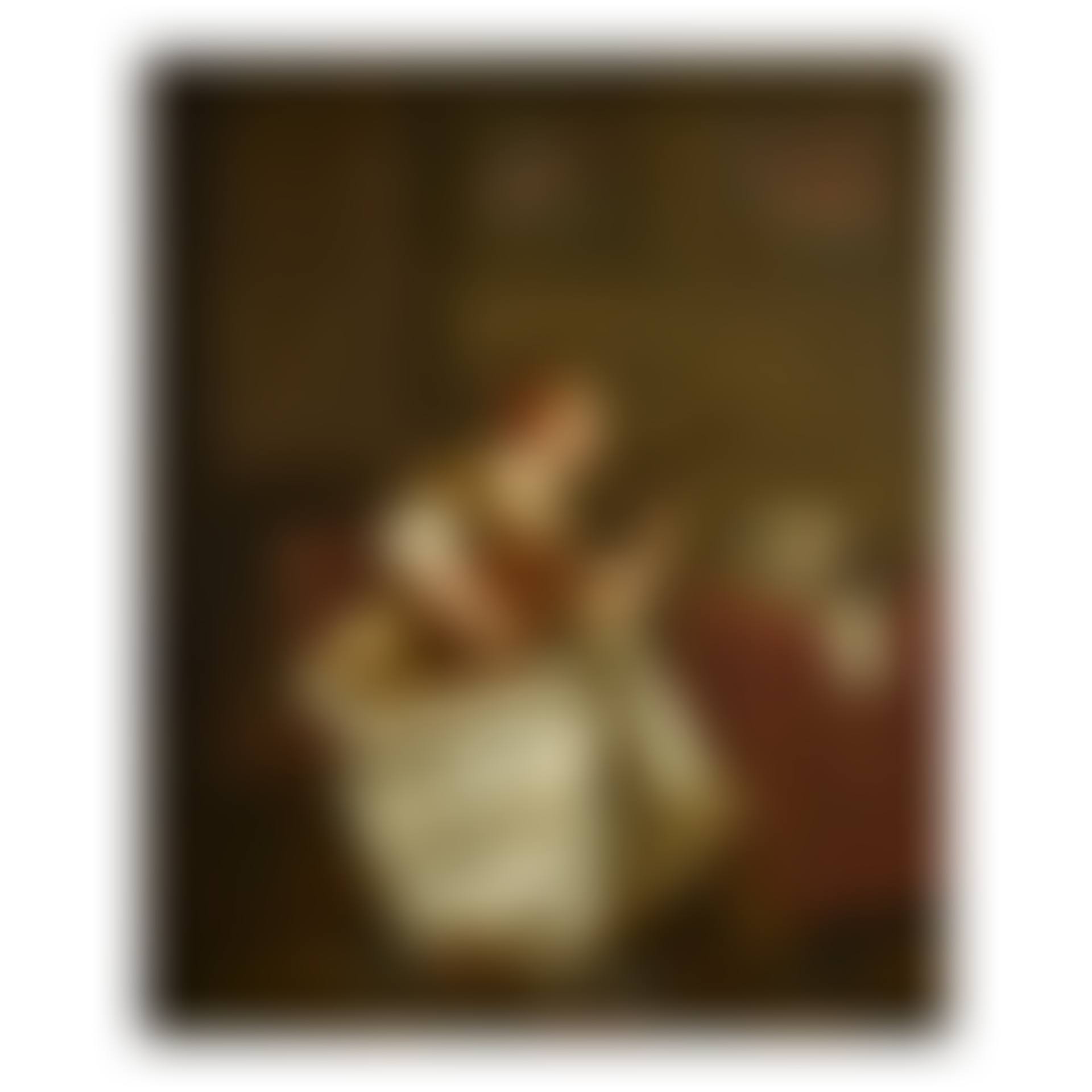 Woman Seated by a Table in an Interior Playing the Lute (preview)