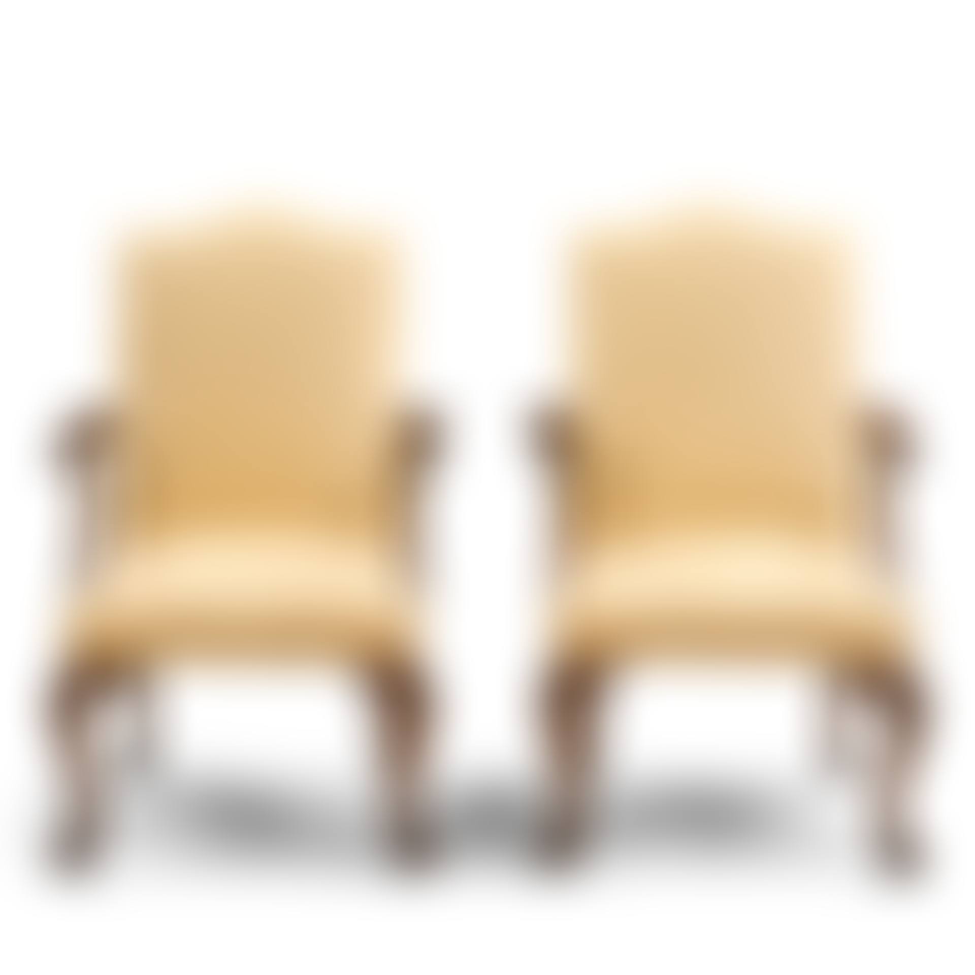 A Pair of Georgian Style Walnut Open Armchairs (preview)