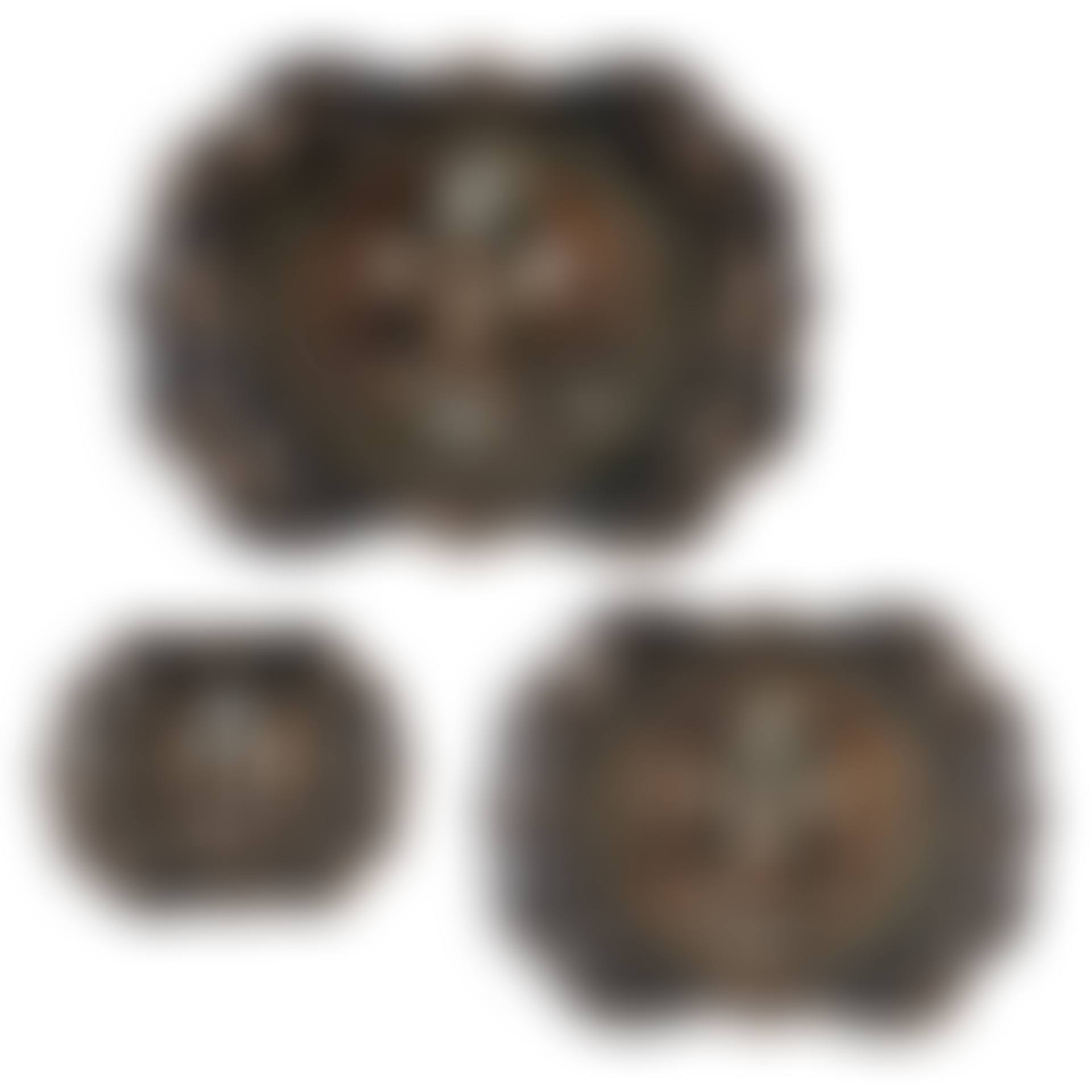 A Graduated Set of Victorian Painted and Mother-of-pearl Inlaid Papier Mache Trays (preview)