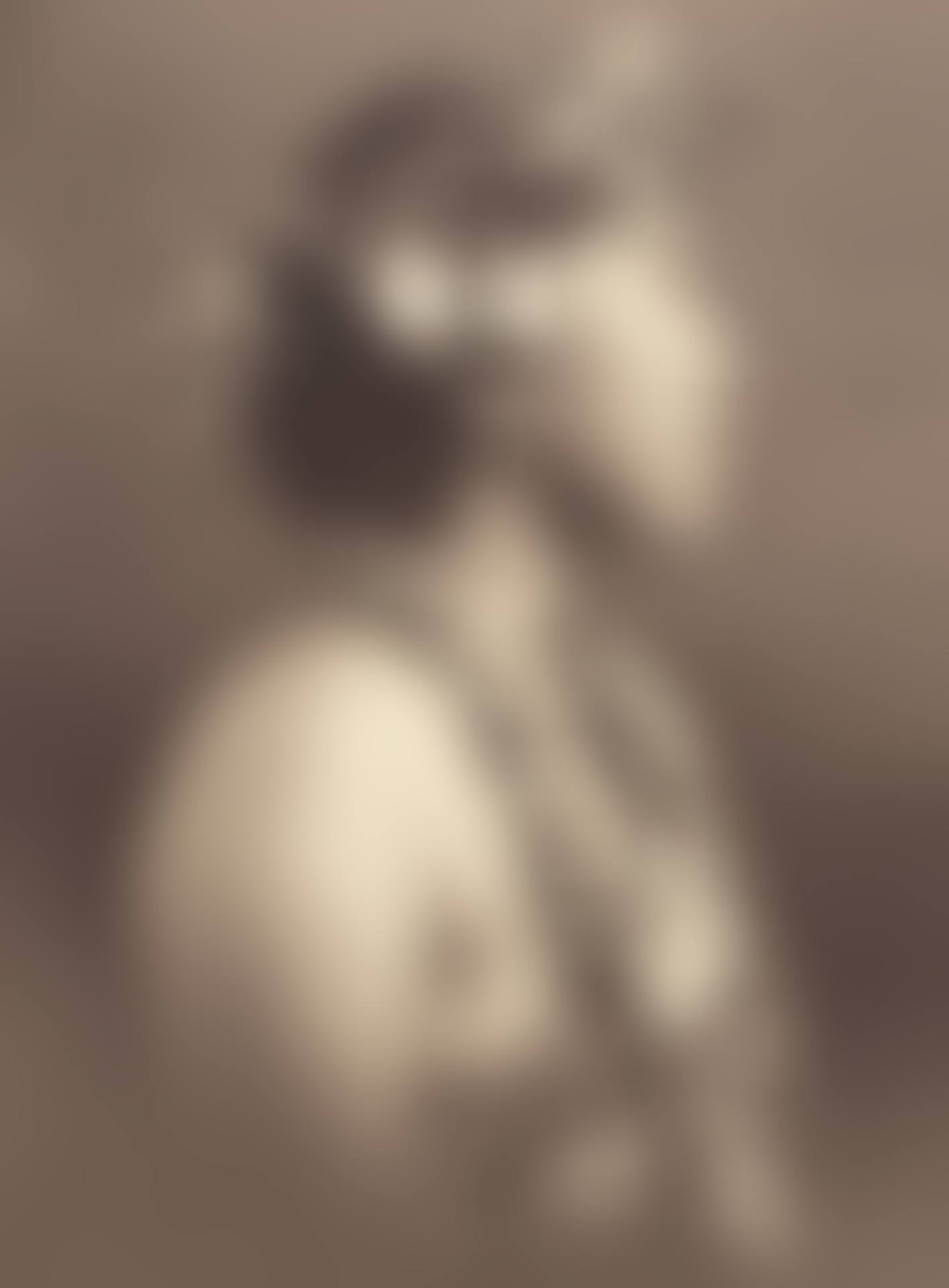 Three large portraits of vahines wearing seashells and bare-breasted (preview)