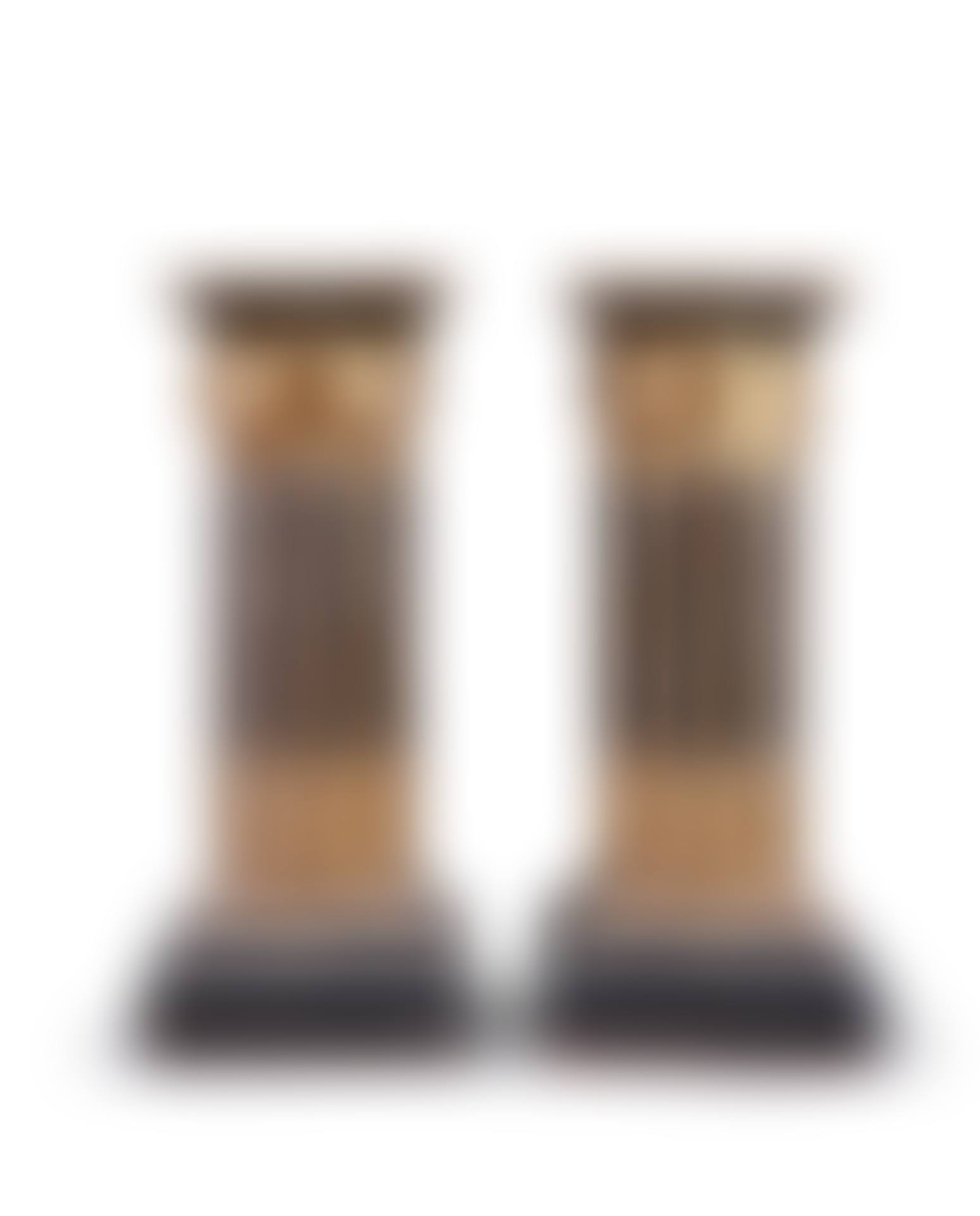 Pair of blackened and gilded wooden sconces (preview)