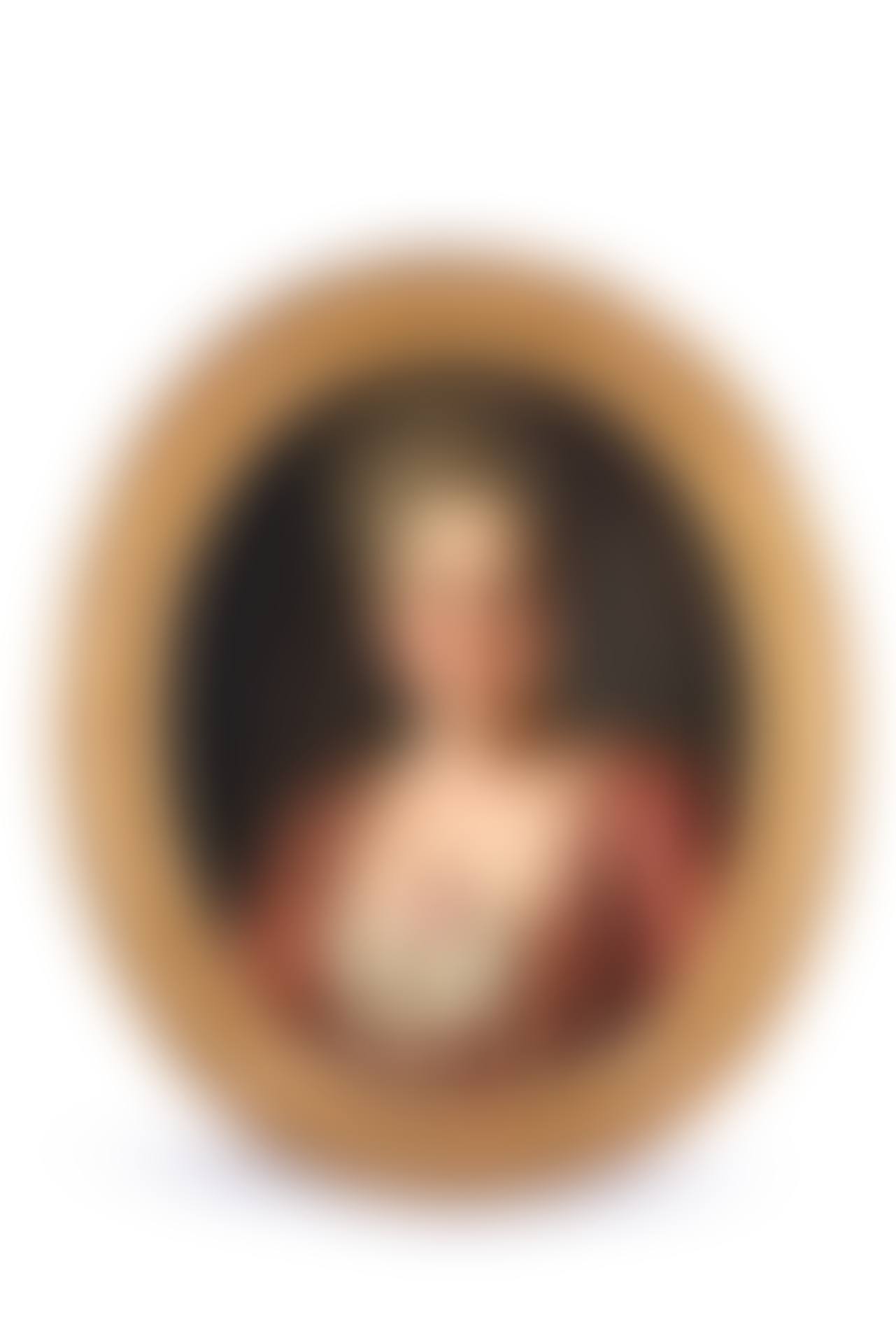Portrait of a Woman with Blue Eyes and a Rose in Her Bodice (preview)