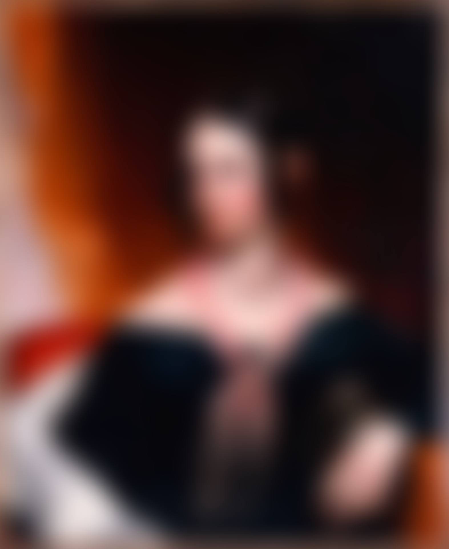 Portrait of a Young Woman with a Pink Scarf (preview)