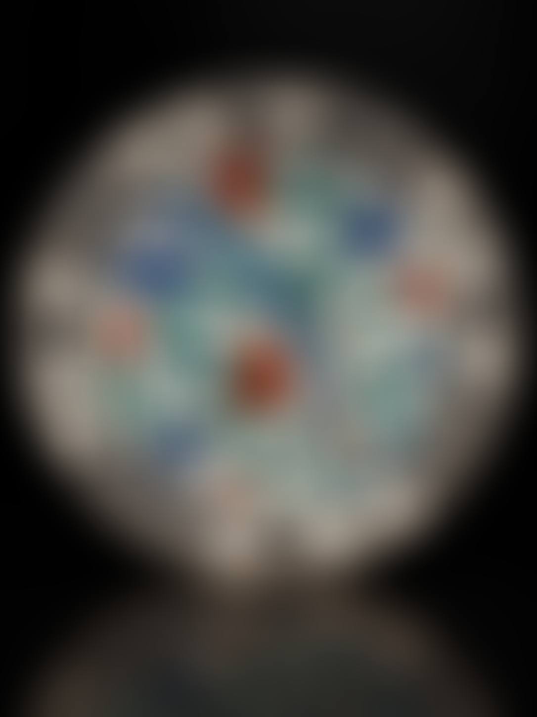 plate with polychrome decoration featuring Saz palm leaves and floral motifs (preview)