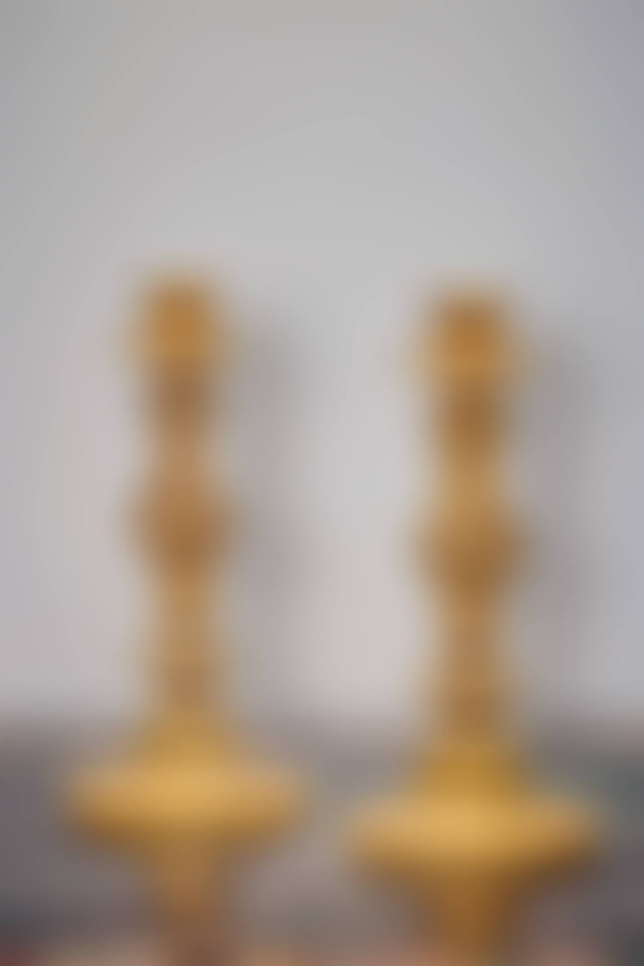 Pair of bronze candlesticks (preview)