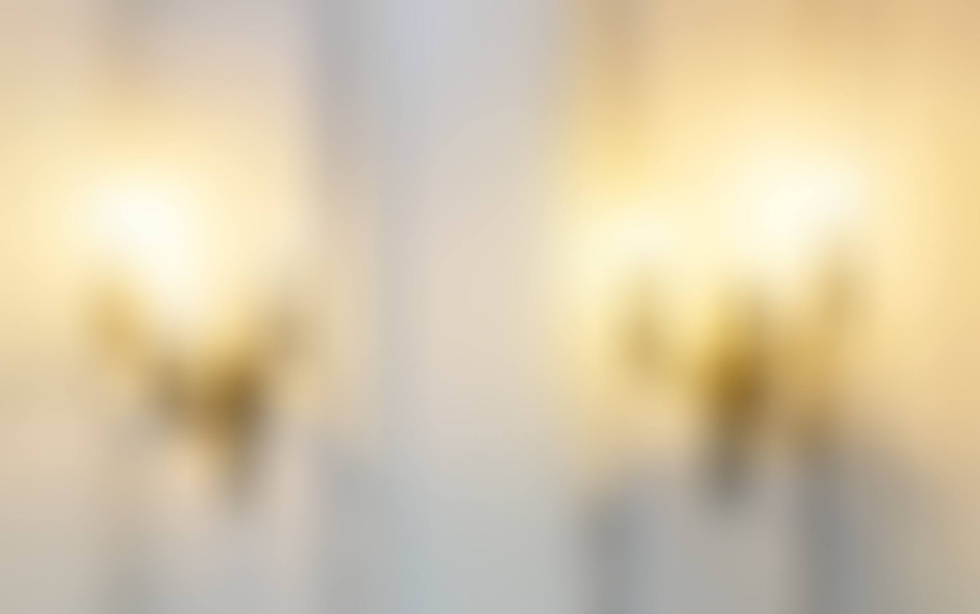 Pair of bronze wall sconces with three light arms (preview)