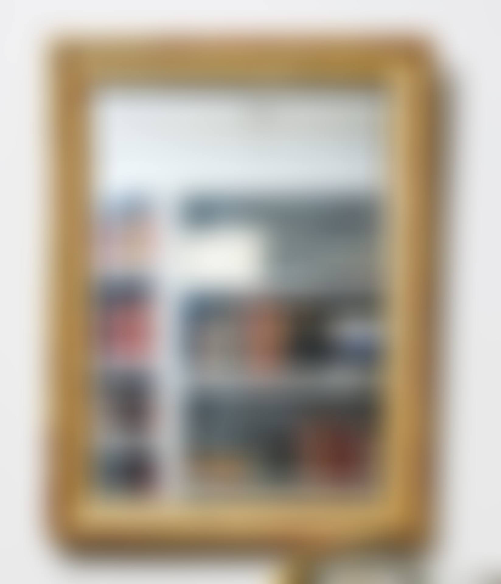 mirror with gilded stucco and a heart-strip design (preview)