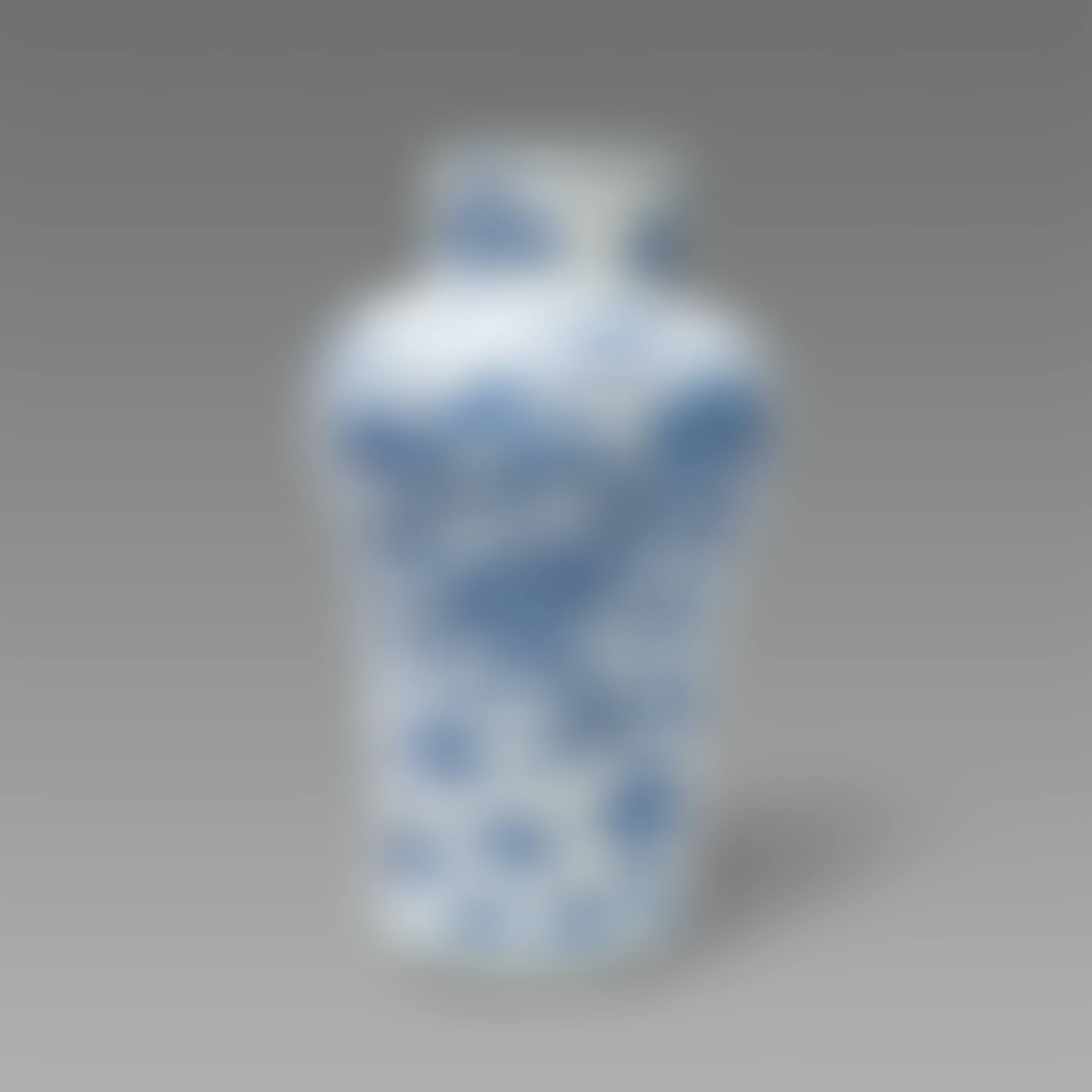 White Porcelain Jar with Dragon and Cloud Design in Underglaze Cobalt Blue (preview)