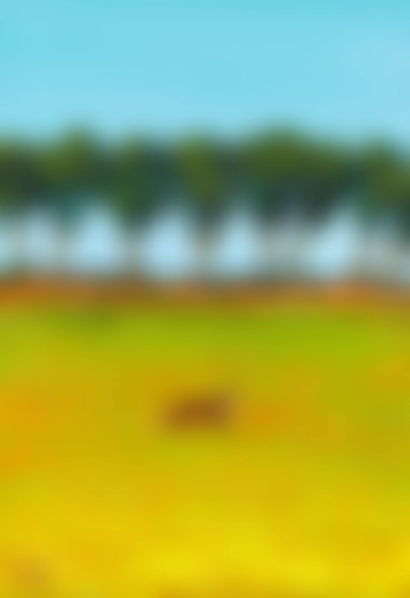 FOX BY A ROW OF TREES (preview)