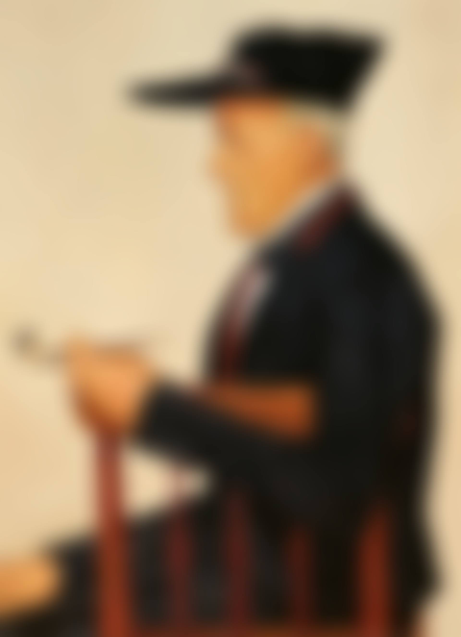 Alsatian farmer with a pipe (preview)