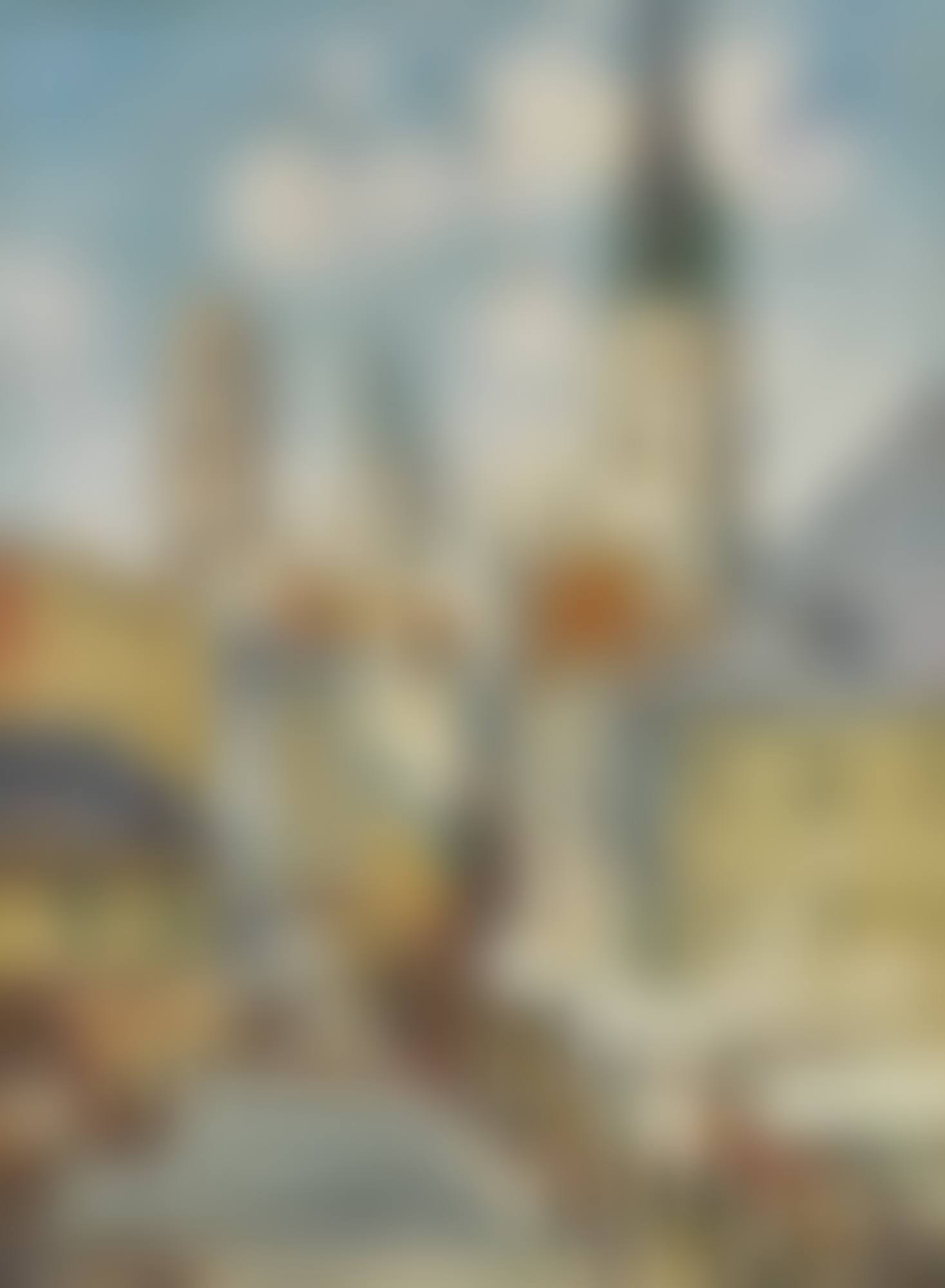 La rue de l'Epicerie à Rouen, jour de marché (preview)