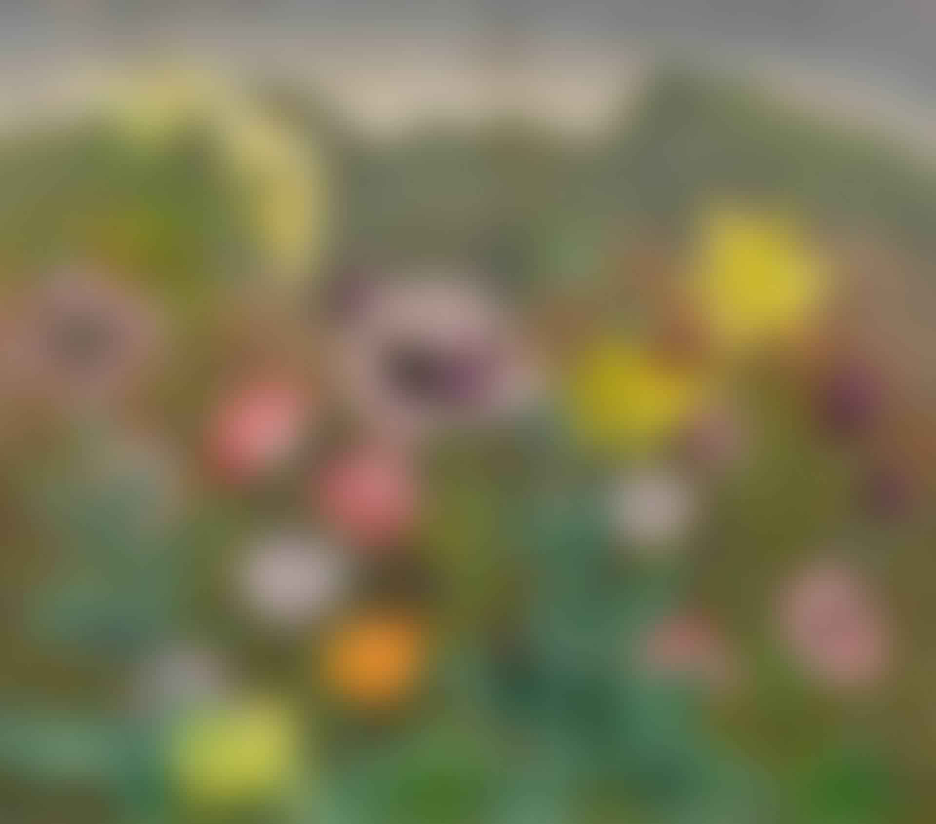 Lilies and Poppies against a Mountain Range (preview)