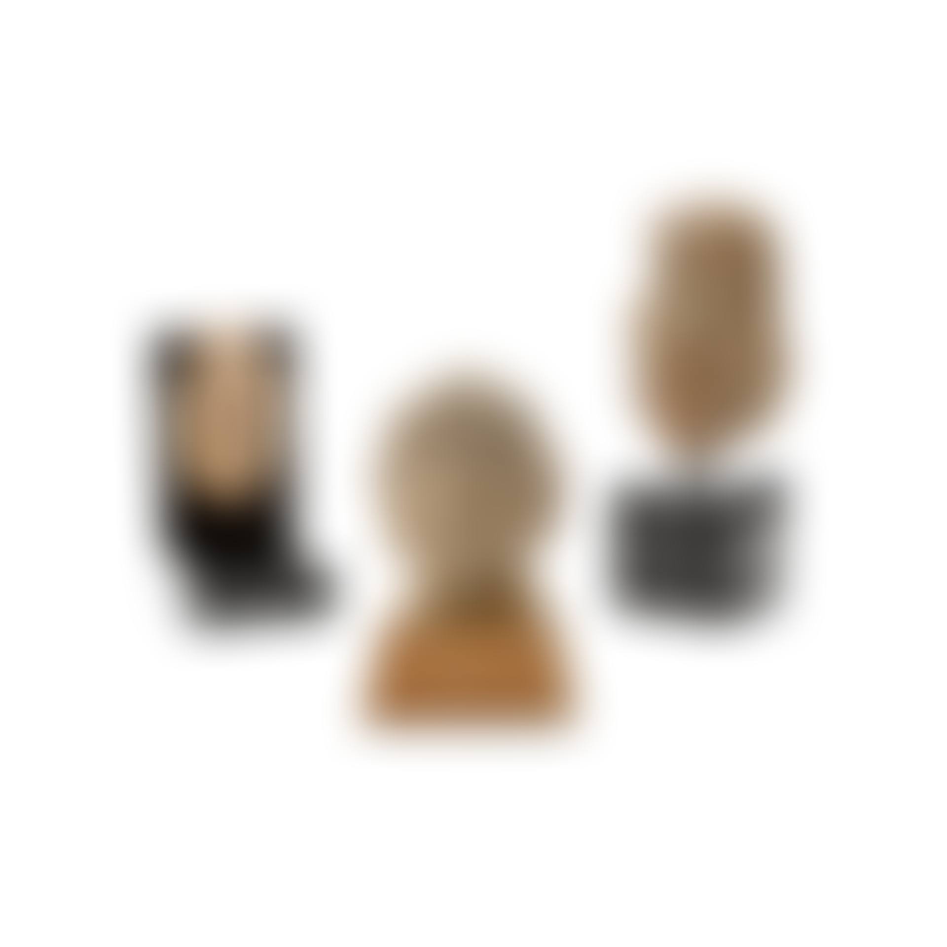 THREE SANDSTONE HEADS OF DEITIES (preview)