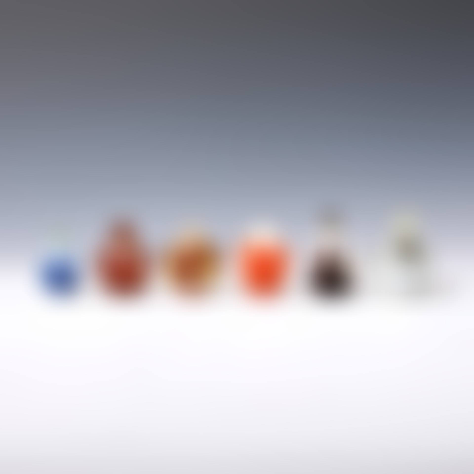 VARIETY OF OVERLAY GLASS SNUFF BOTTLES 6 PIECES (preview)