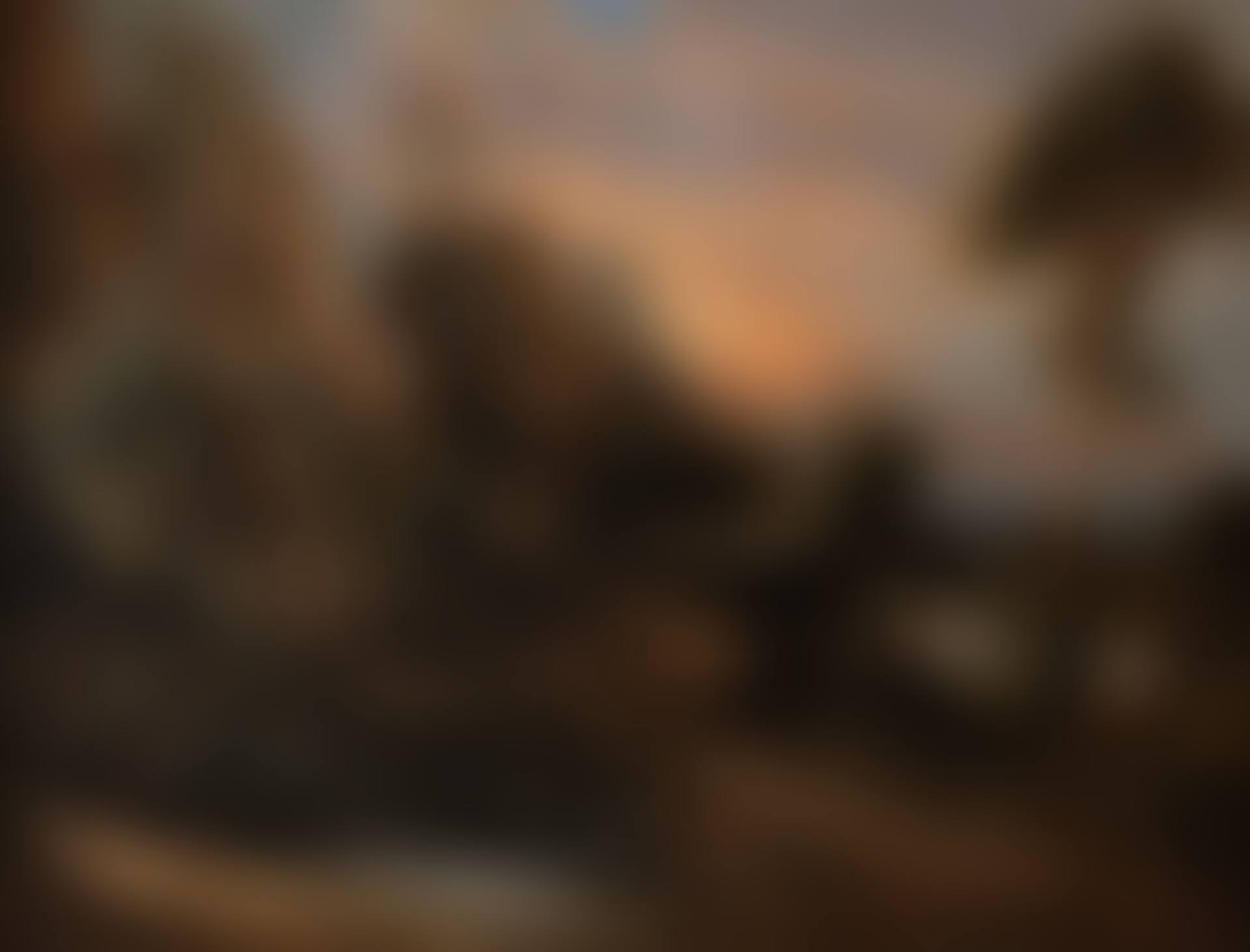 A wooded landscape at sunset (preview)