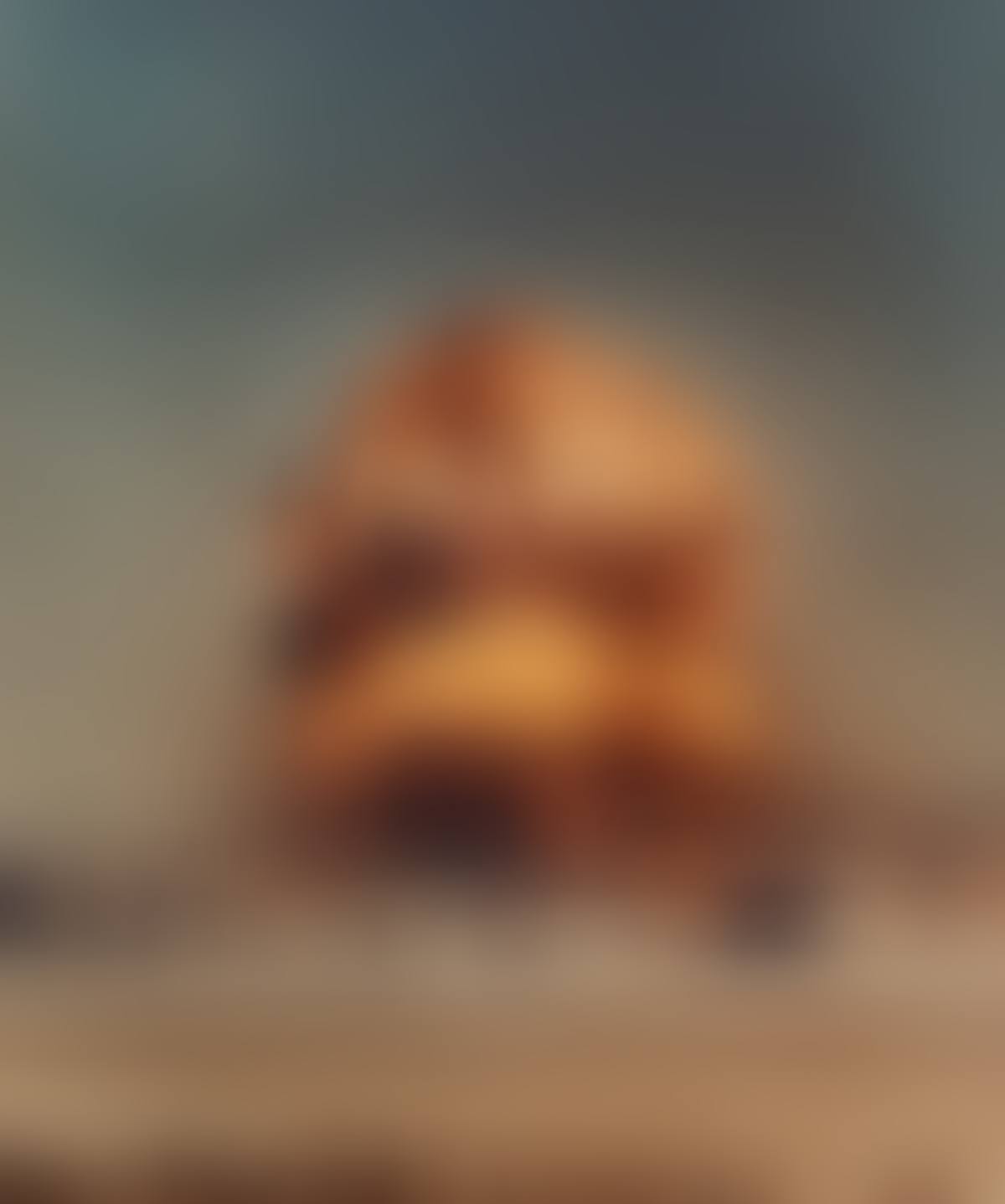(NULCEAR EXPLOSION) A group of 4 large color photographs depicting various American atomic bomb tests in the 1950s, three at the Nevada Test Site and one at Bikini Atoll. (preview)