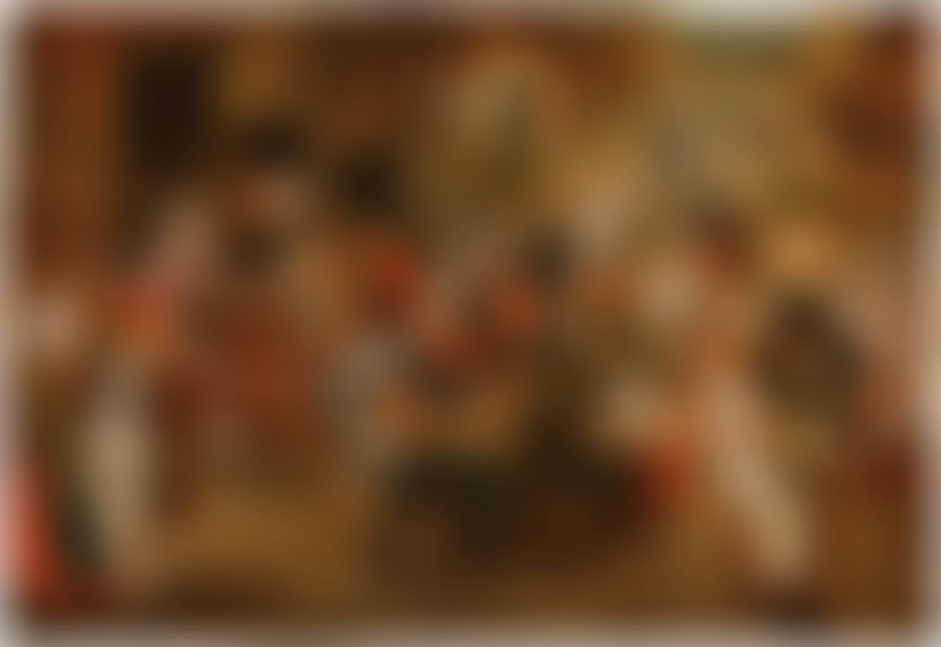 Peasants feasting and merrymaking in a village street (preview)