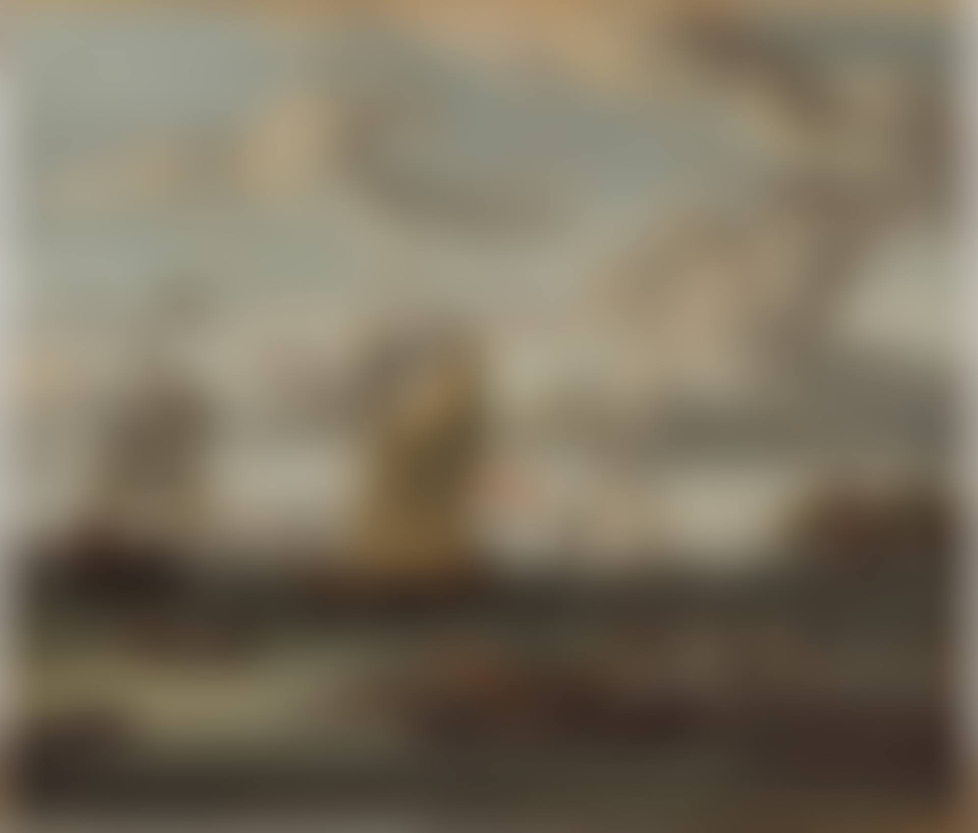 A view of the river IJ with Amsterdam in the distance, in breezy weather, with a states yacht on a starboard tack, a large flute running before the wind and numerous other sailing vessels, in the foreground a 'weyschuit' at a landing stage, with a party entertained by a masquerading tinker (preview)