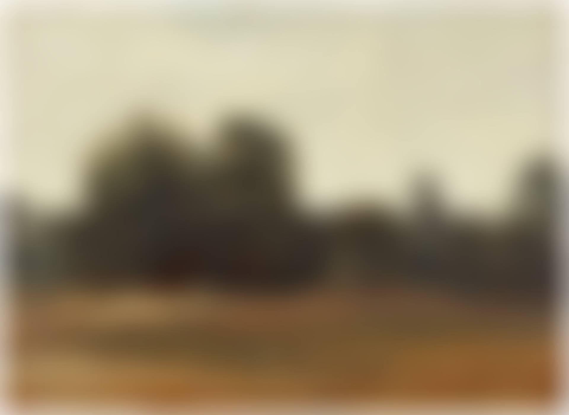Meadow with trees and a house beyond (preview)
